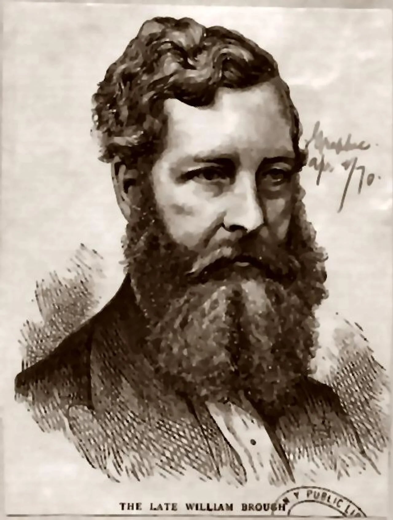 Porträt von William Brough (1826–1870) – Gedenkseite