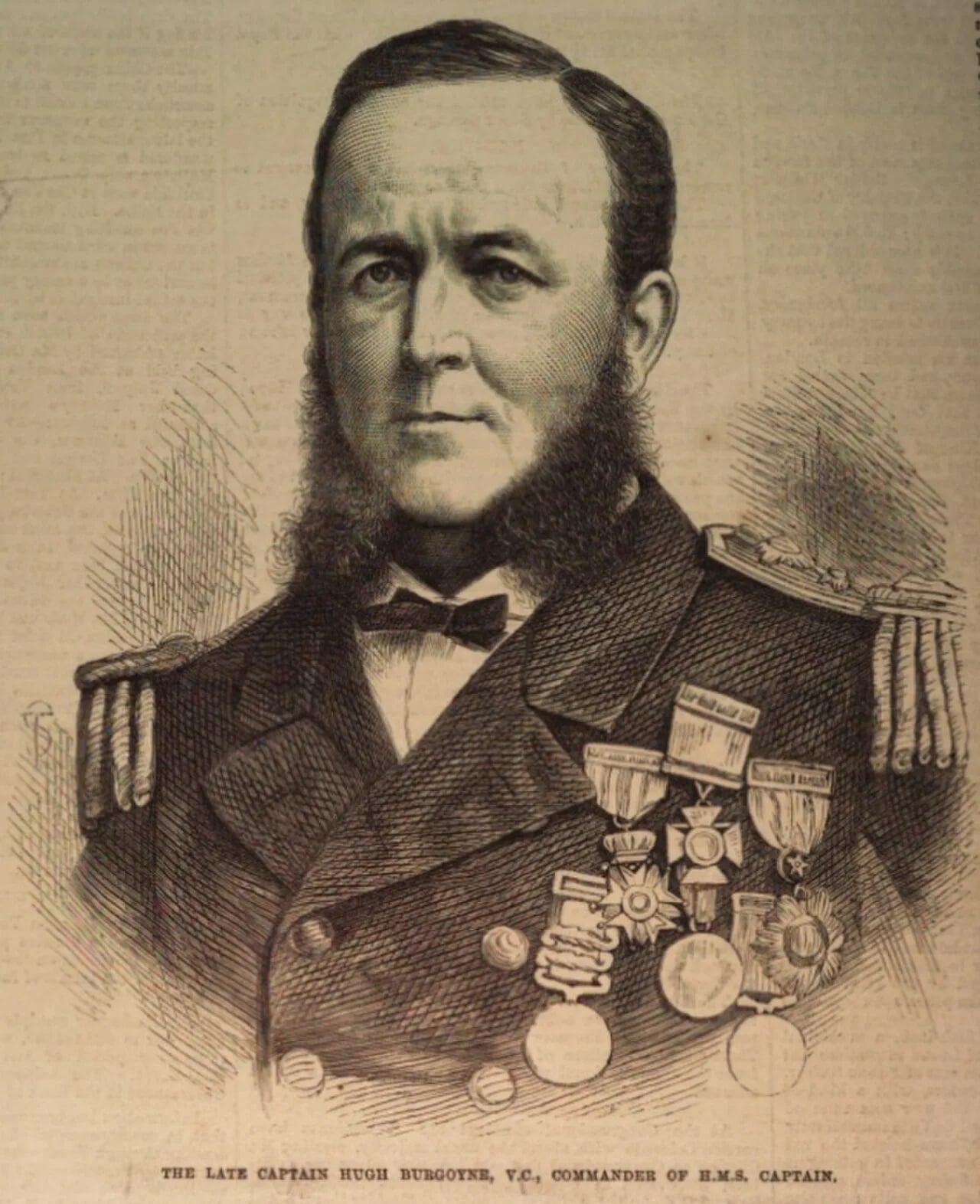 Portrait of Hugh Burgoyne (1833–1870) – memorial page