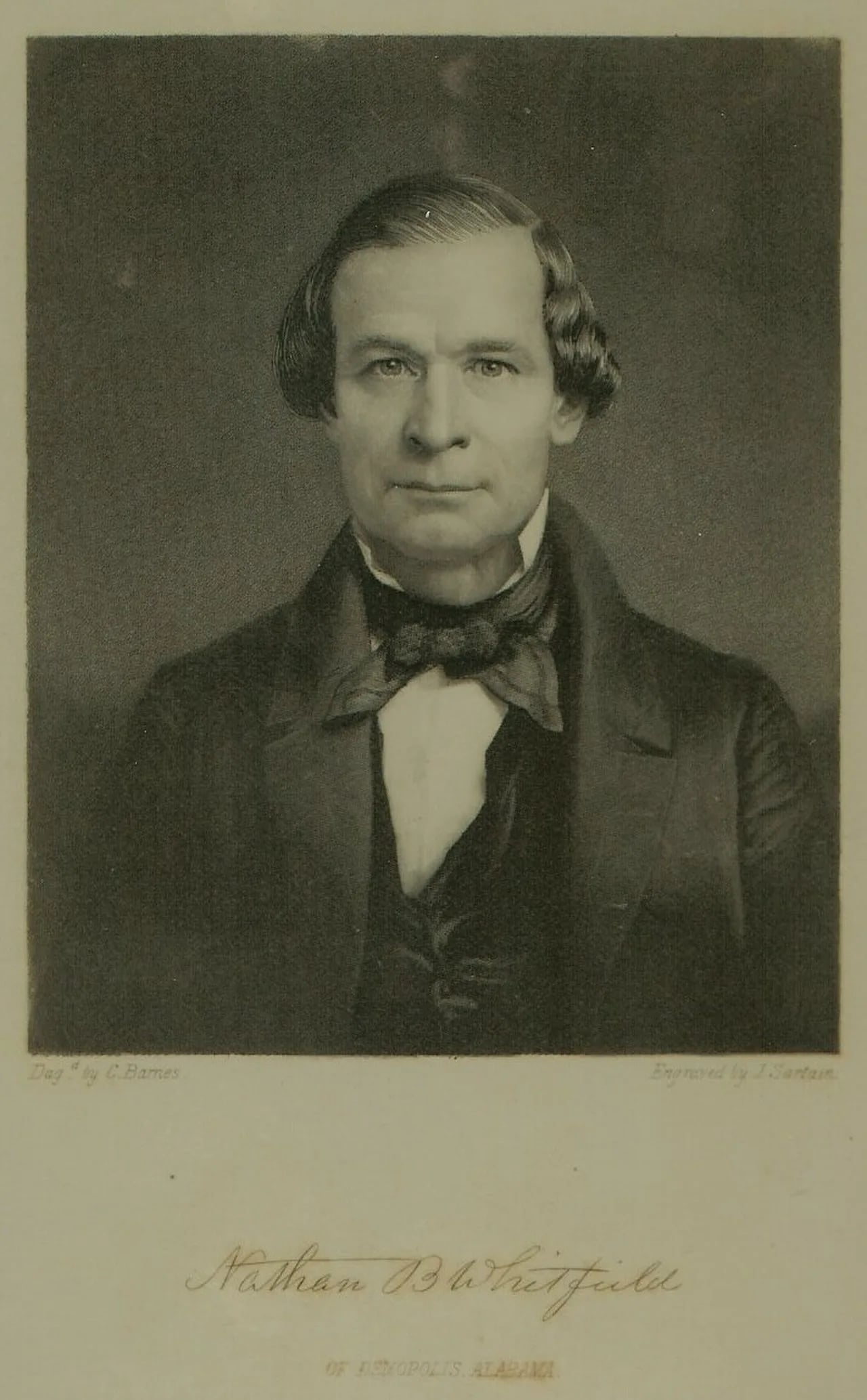 Porträt von Nathan Bryan Whitfield (1799–1868) – Gedenkseite