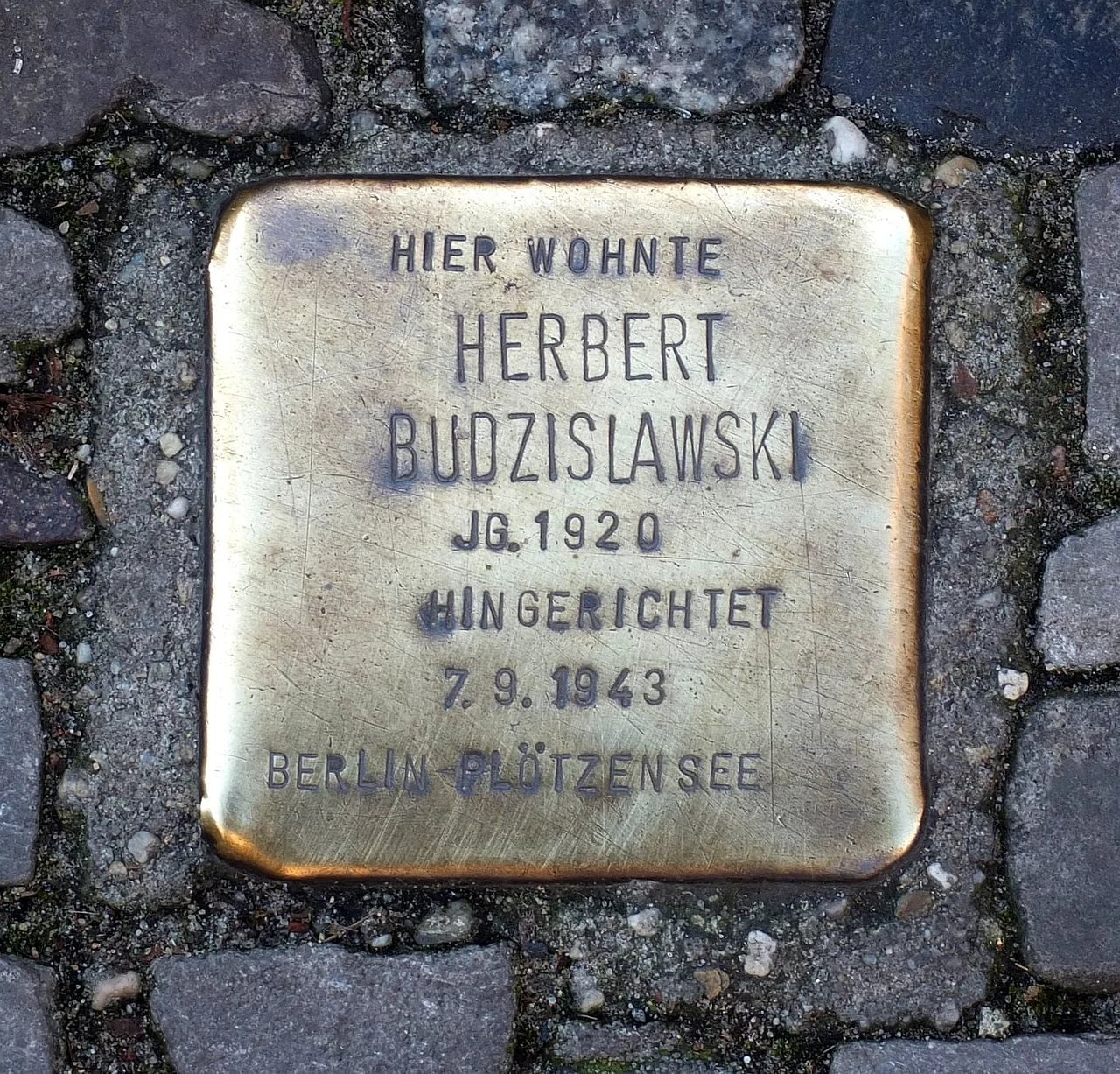Porträt von Herbert Budzislawski (1920–1943) – Gedenkseite