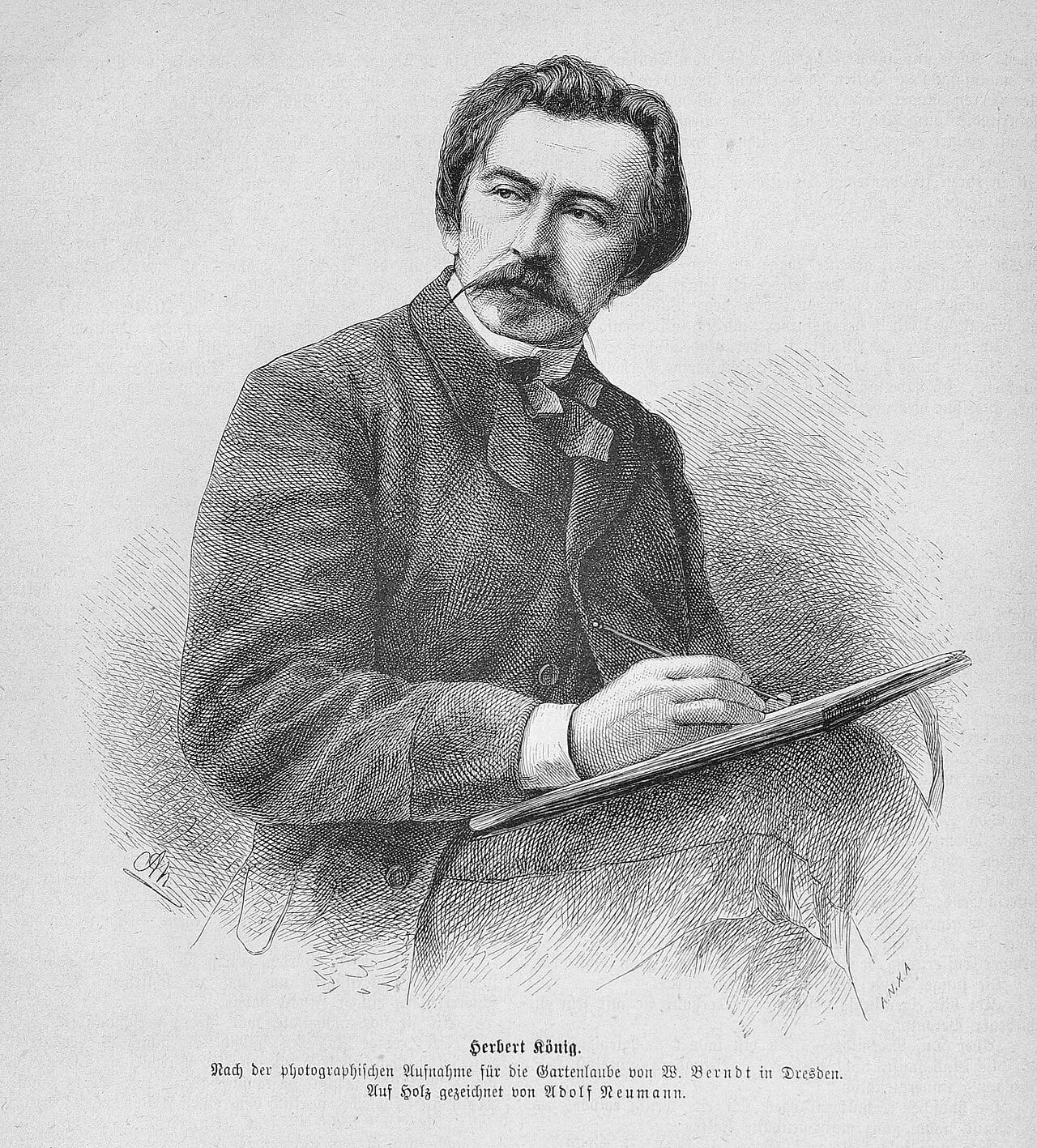 Porträt von Herbert König (1820–1876) – Gedenkseite