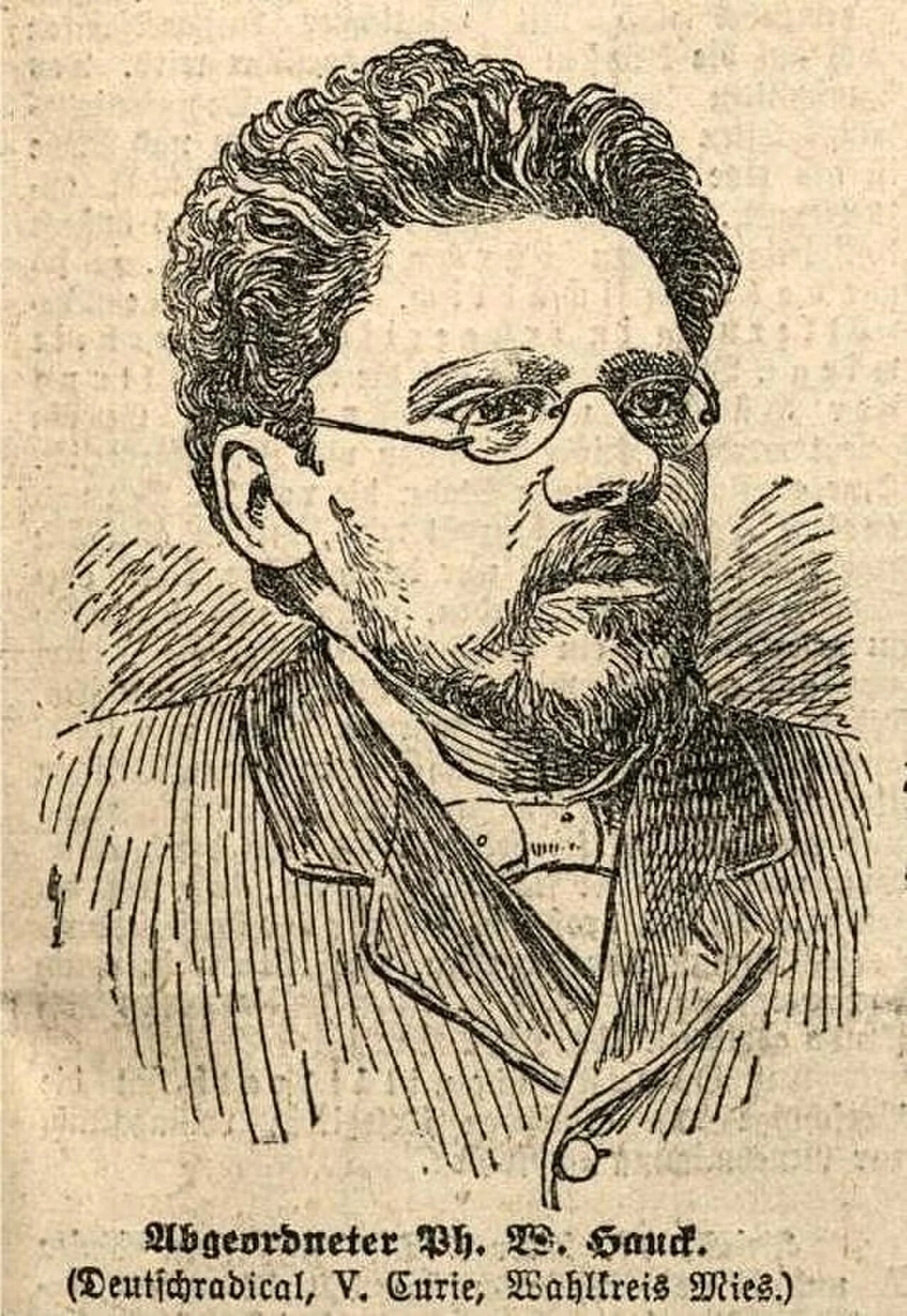 Portrait of Wilhelm Philipp Hauck (1851–1920) – memorial page