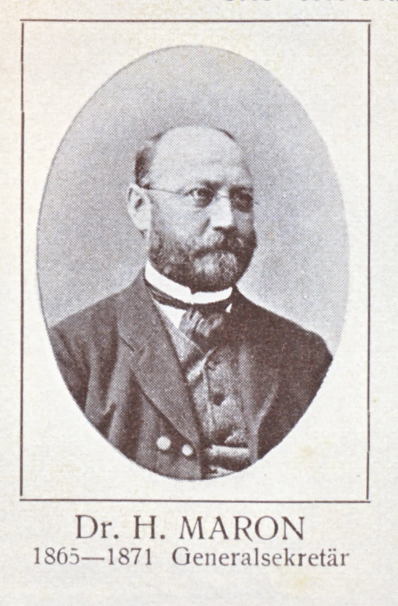 Portrait of Hermann Maron (1820–1882) – memorial page