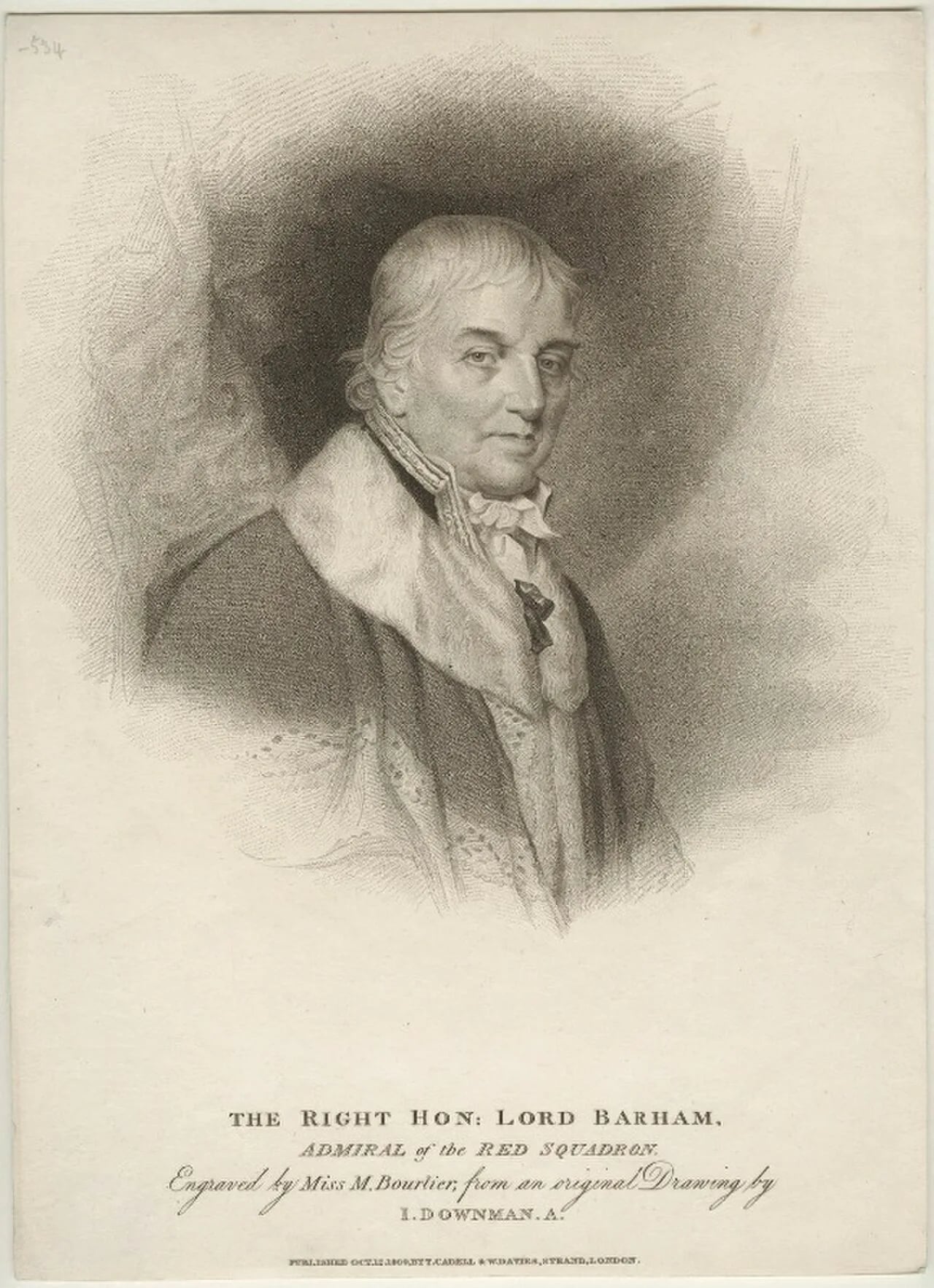 Portrait of Charles Middleton, 1. Baron Barham (1726–1813) – memorial page