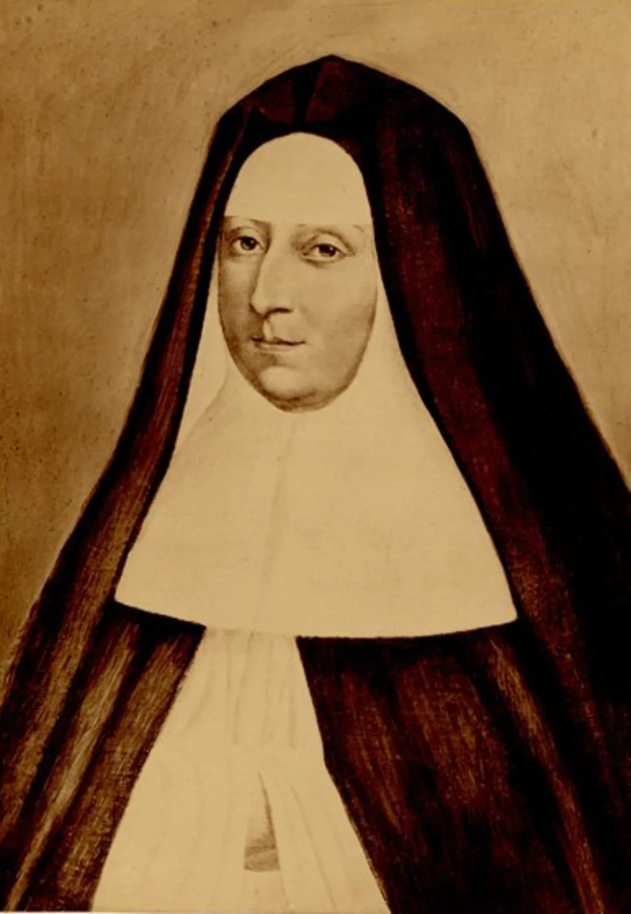 Porträt von Jeanne-Françoise Juchereau de la Ferté de Saint-Ignace (1650–1723) – Gedenkseite