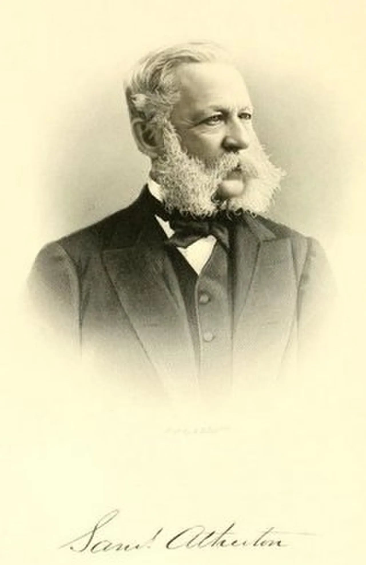 Portrait of Samuel Atherton (1815–1895) – memorial page