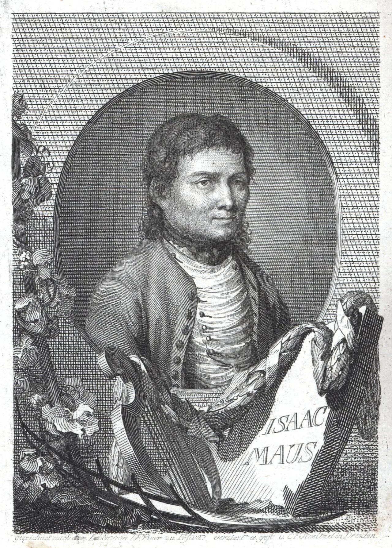 Portrait of Isaak Maus (1748–1833) – memorial page