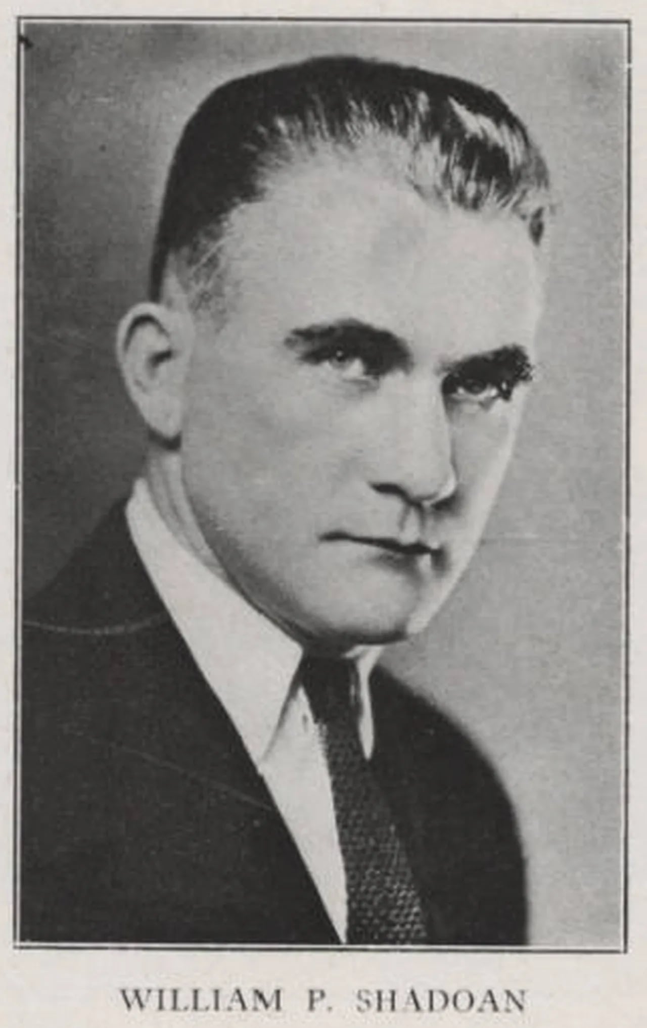 Porträt von William Shadoan (1889–1974) – Gedenkseite