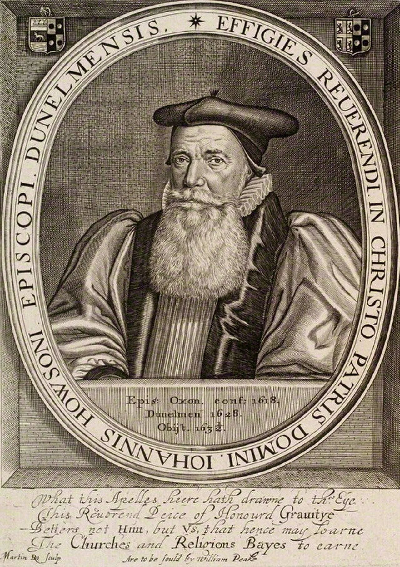 Portrait of John Howson (1557–1632) – memorial page