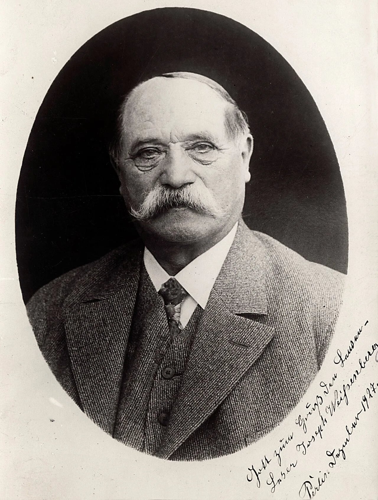 Portrait of Joseph Weißenberg (1855–1941) – memorial page