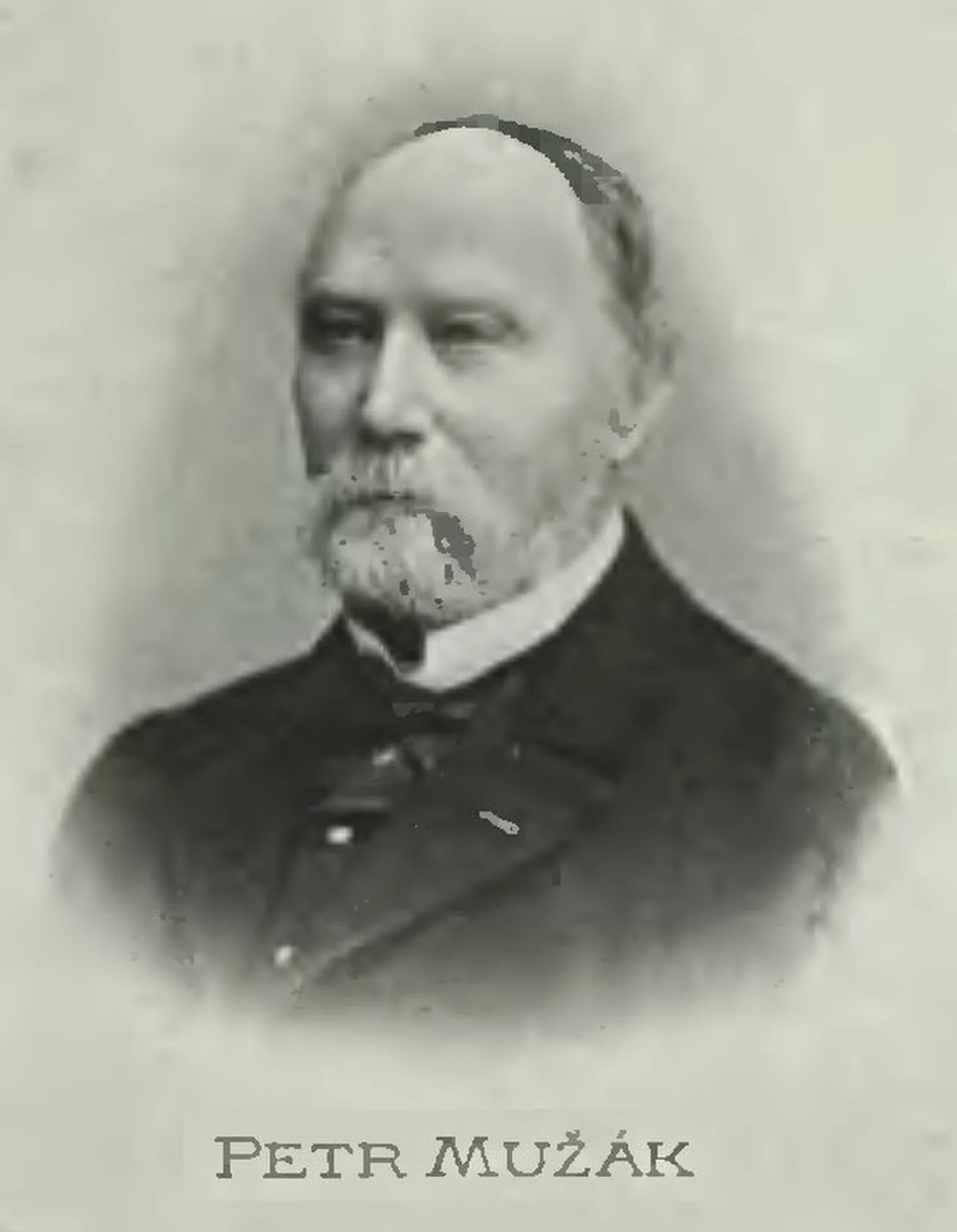 Porträt von Petr Mužák (1821–1892) – Gedenkseite