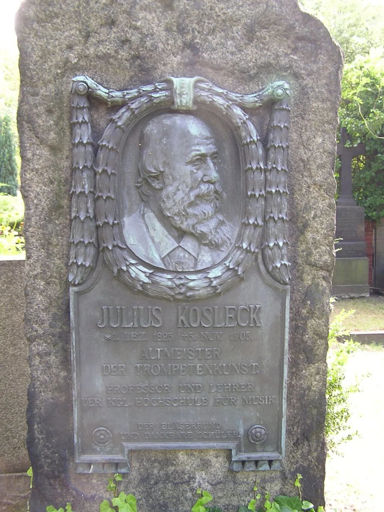Porträt von Julius Kosleck (1825–1905) – Gedenkseite