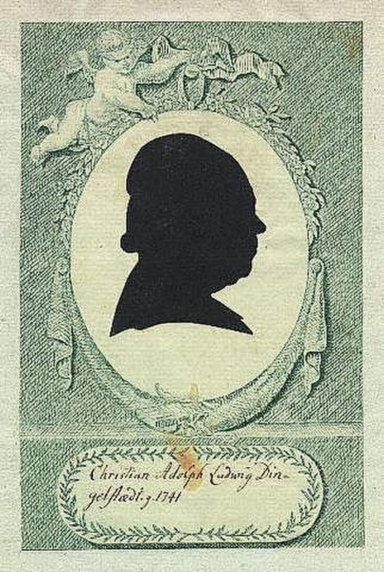 Porträt von Christian Adolf Ludwig Dingelstädt (1741–1790) – Gedenkseite