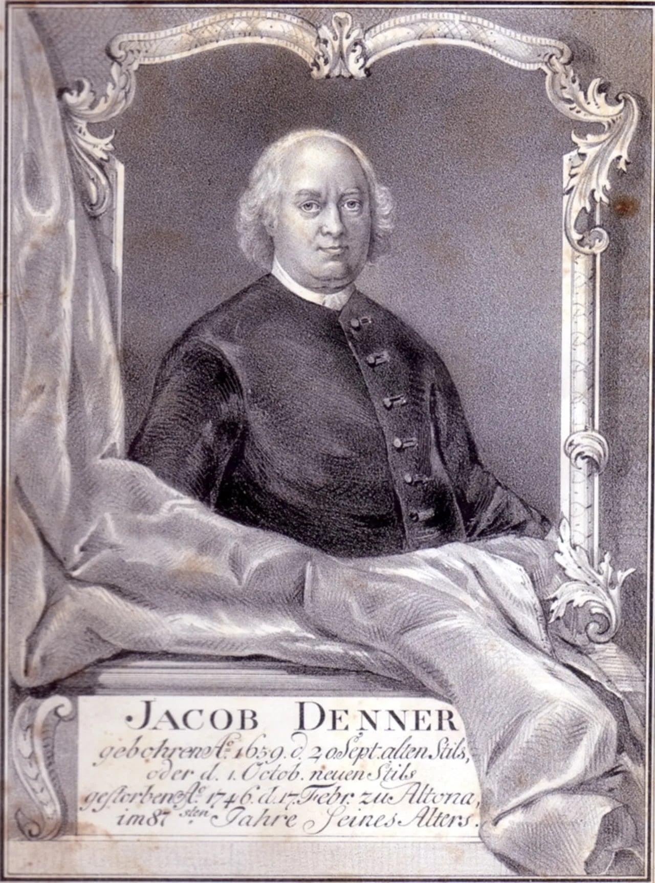 Porträt von Jakob Denner (1659–1746) – Gedenkseite