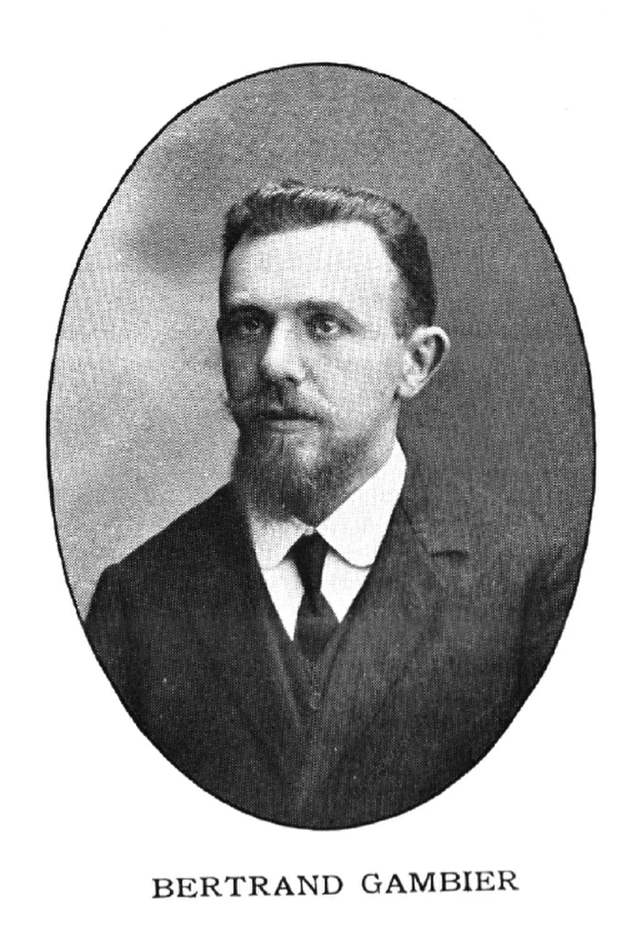 Porträt von Bertrand Gambier (1879–1954) – Gedenkseite