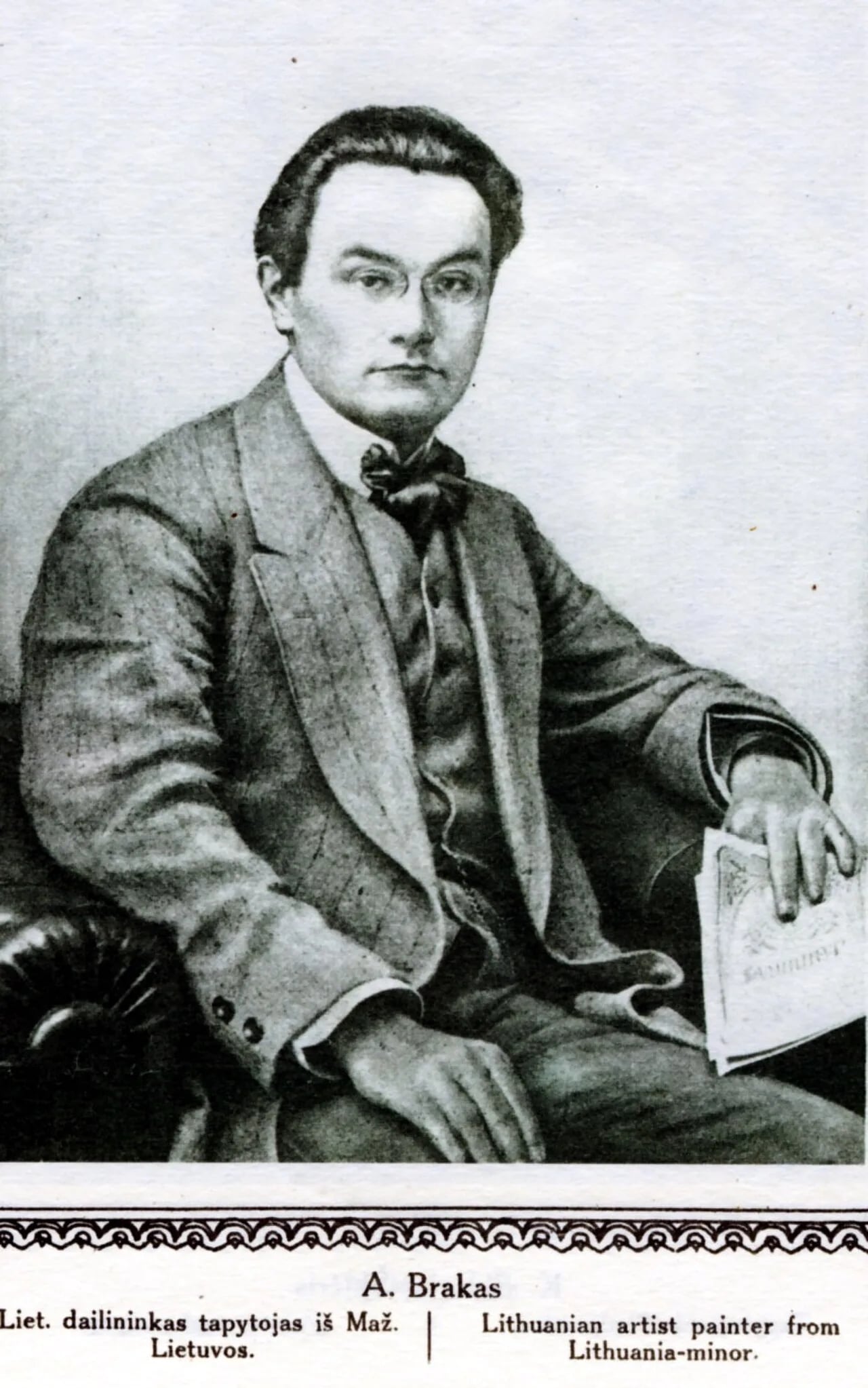 Porträt von Adomas Brakas (1886–1952) – Gedenkseite