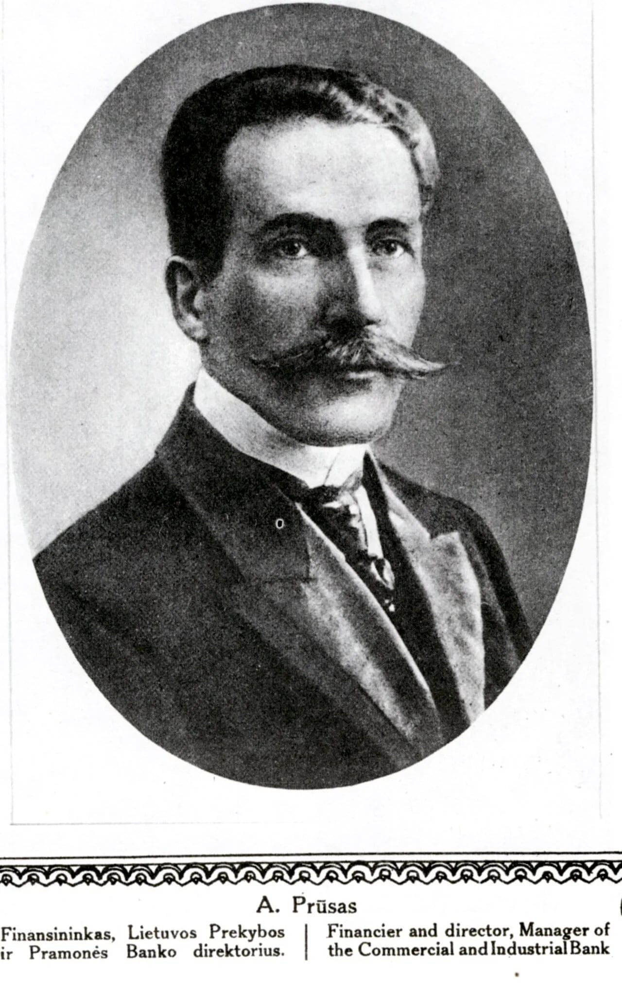 Portrait of Adomas Prūsas (1878–1939) – memorial page