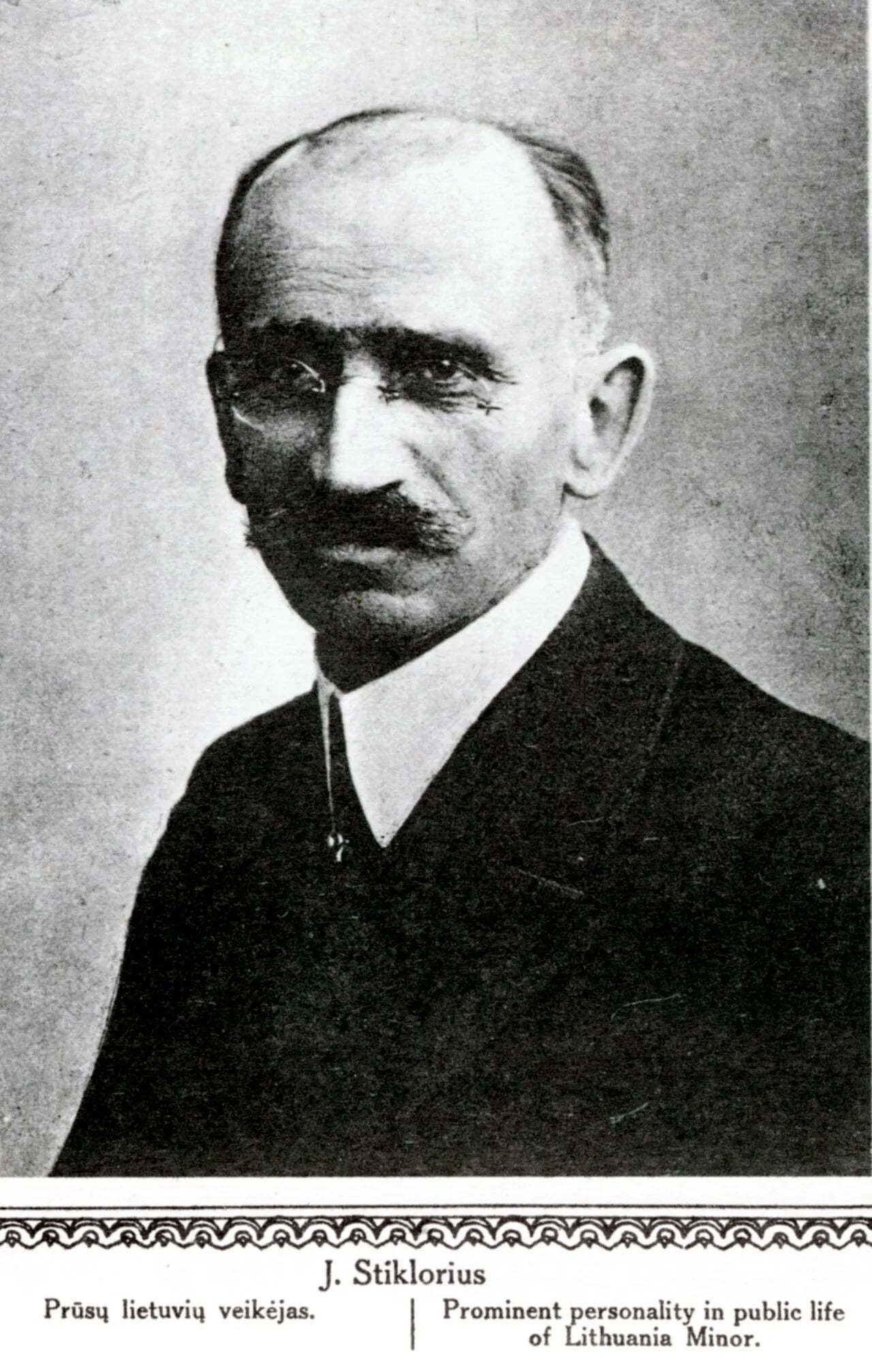 Portrait of Jokūbas Stikliorius (1871–1942) – memorial page