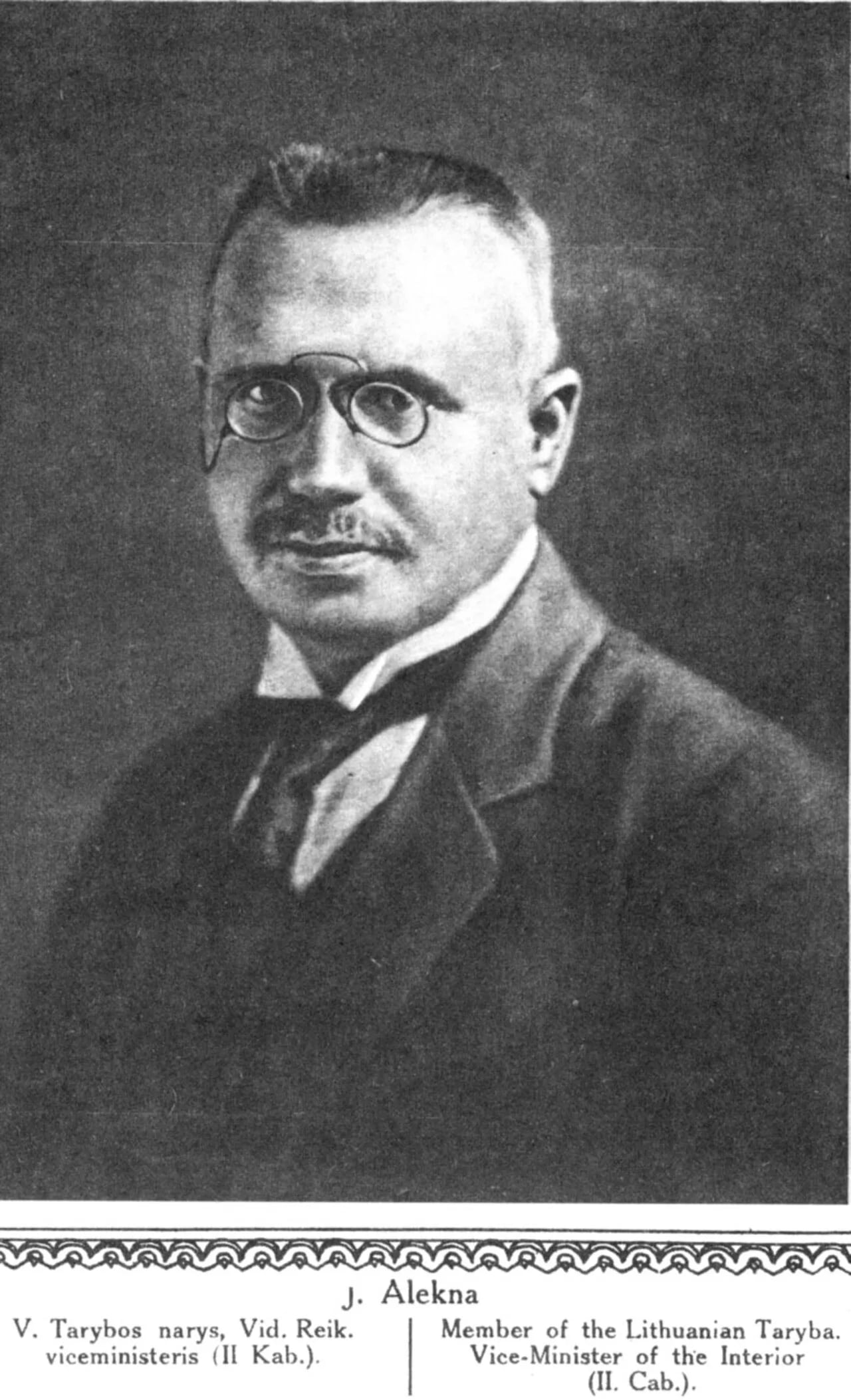 Portrait of Jurgis Alekna (1873–1952) – memorial page