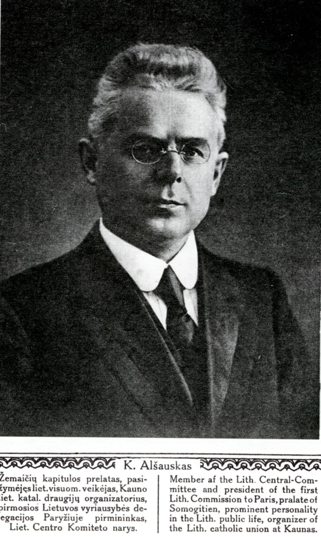Portrait of Konstantinas Olšauskas (1867–1933) – memorial page