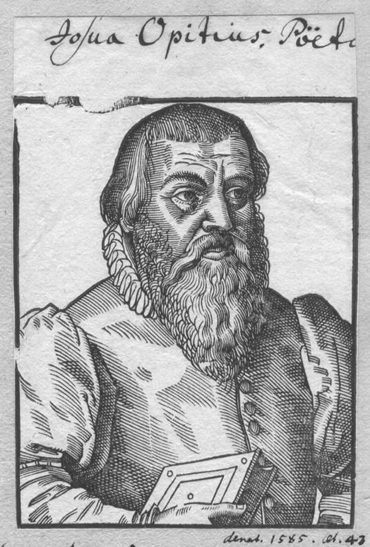Porträt von Josua Opitz (1542–1585) – Gedenkseite