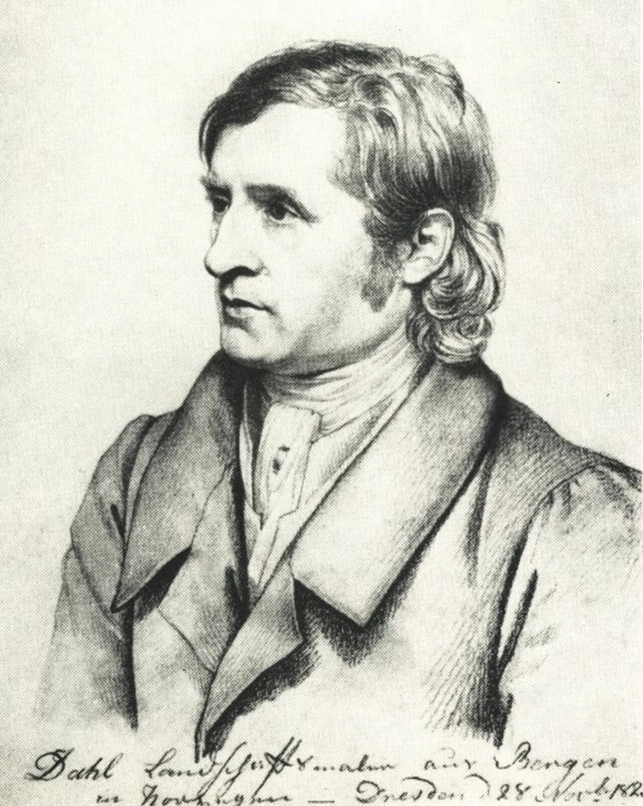 Porträt von Johan Christian Dahl (1788–1857) – Gedenkseite
