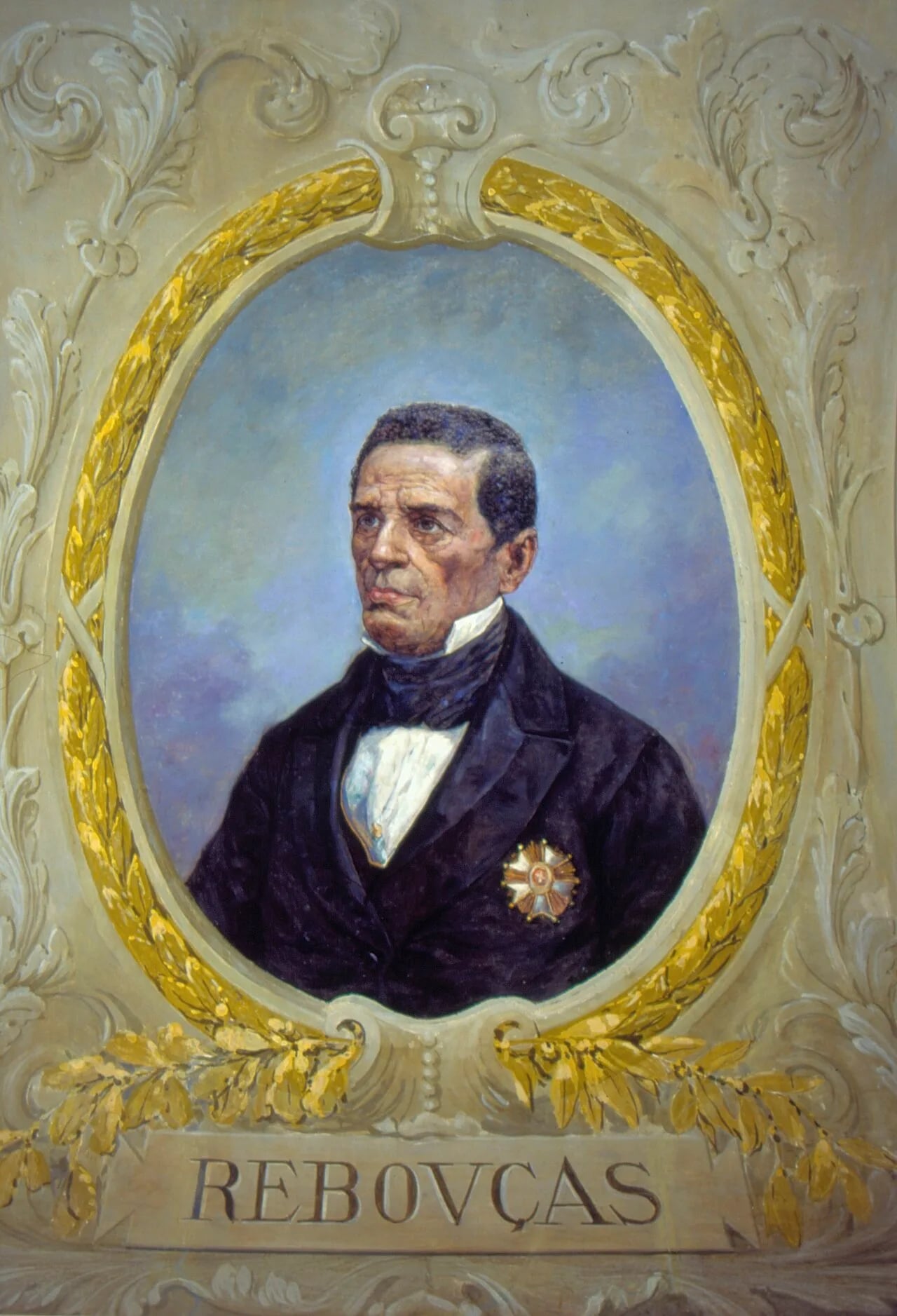 Porträt von Antônio Pereira Rebouças (1798–1880) – Gedenkseite