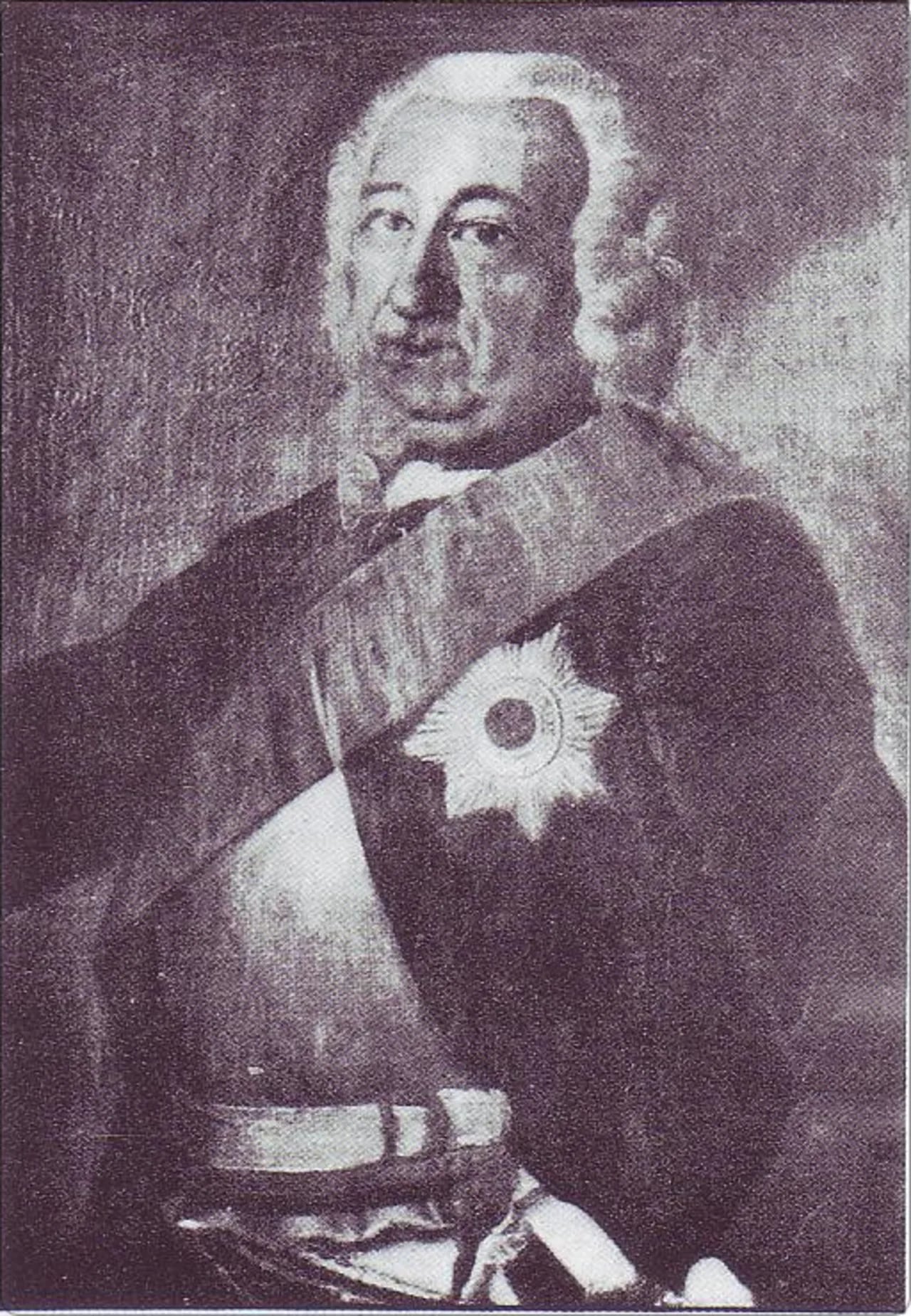 Porträt von Peter du Moulin (1681–1756) – Gedenkseite