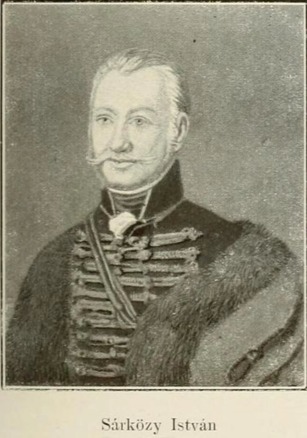 Porträt von István Sárközy (1759–1845) – Gedenkseite