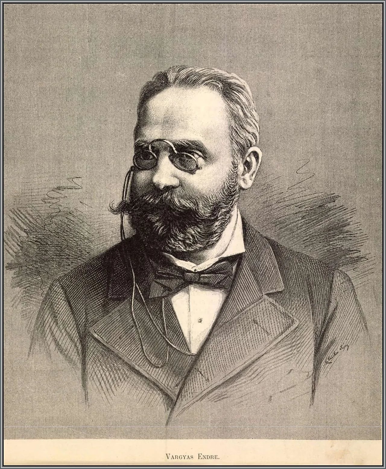 Porträt von Endre Vargyas (1842–1913) – Gedenkseite