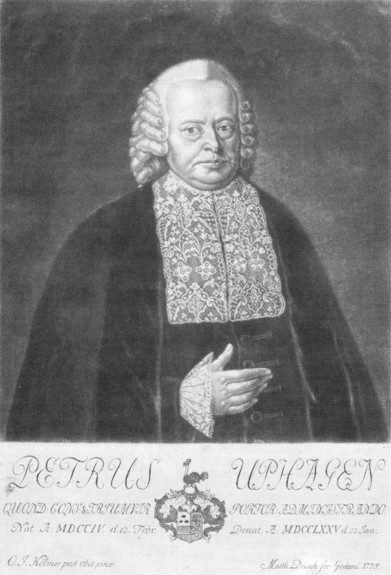 Portrait of Peter Uphagen (1704–1775) – memorial page