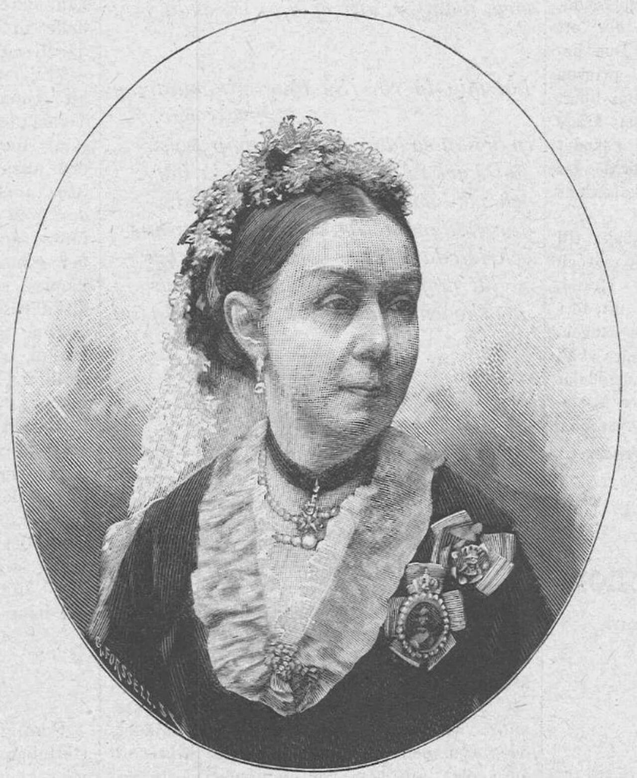 Portrait of Malvina De la Gardie (1824–1901) – memorial page