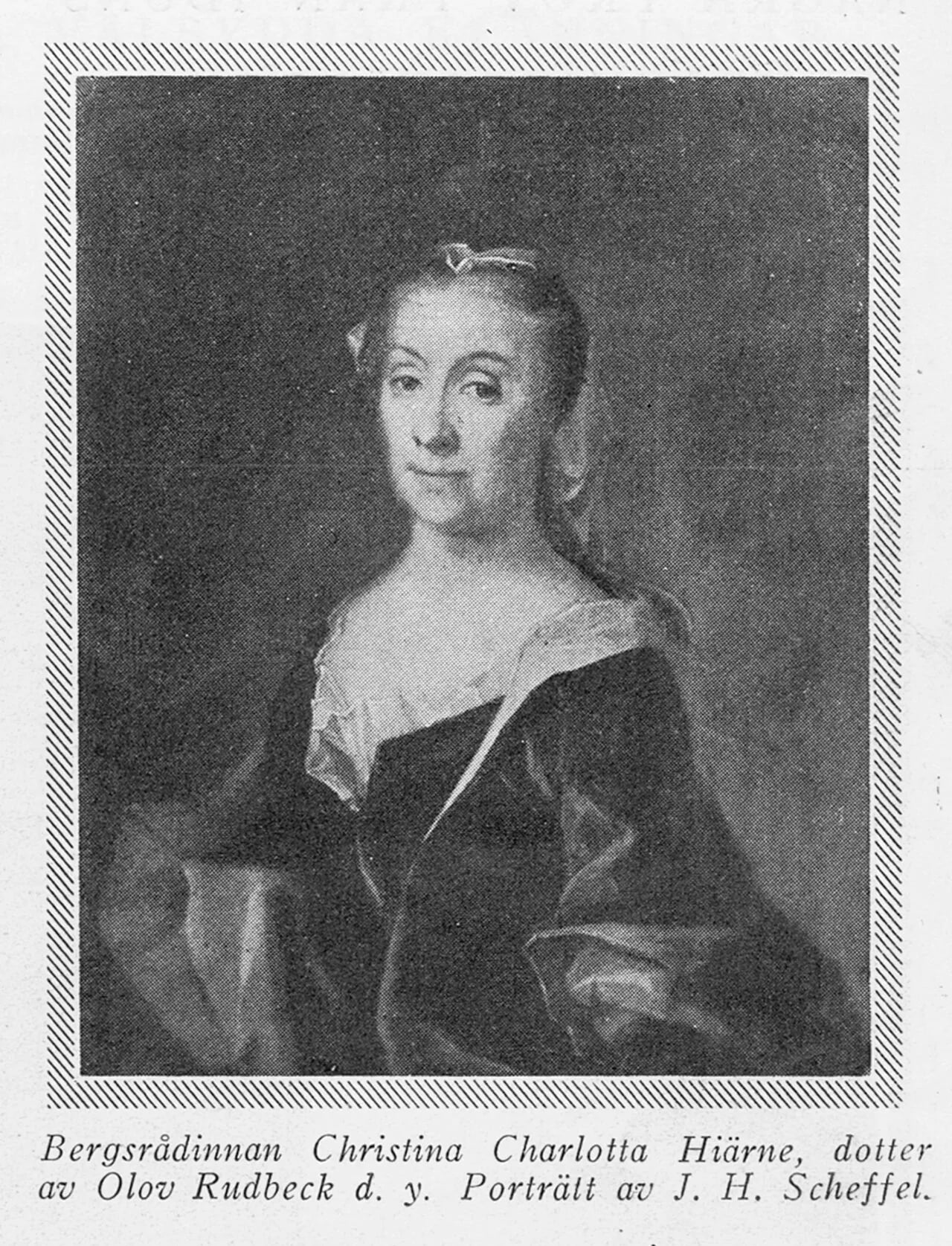 Porträt von Christina Charlotta Hiärne (1722–1804) – Gedenkseite
