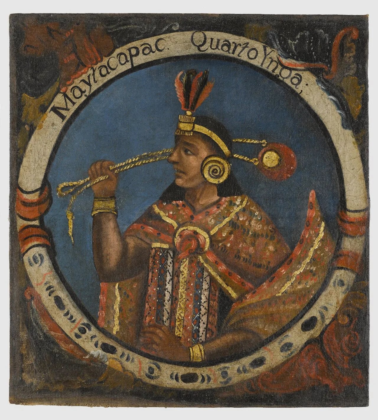Porträt von Mayta Cápac (1290–1320) – Gedenkseite