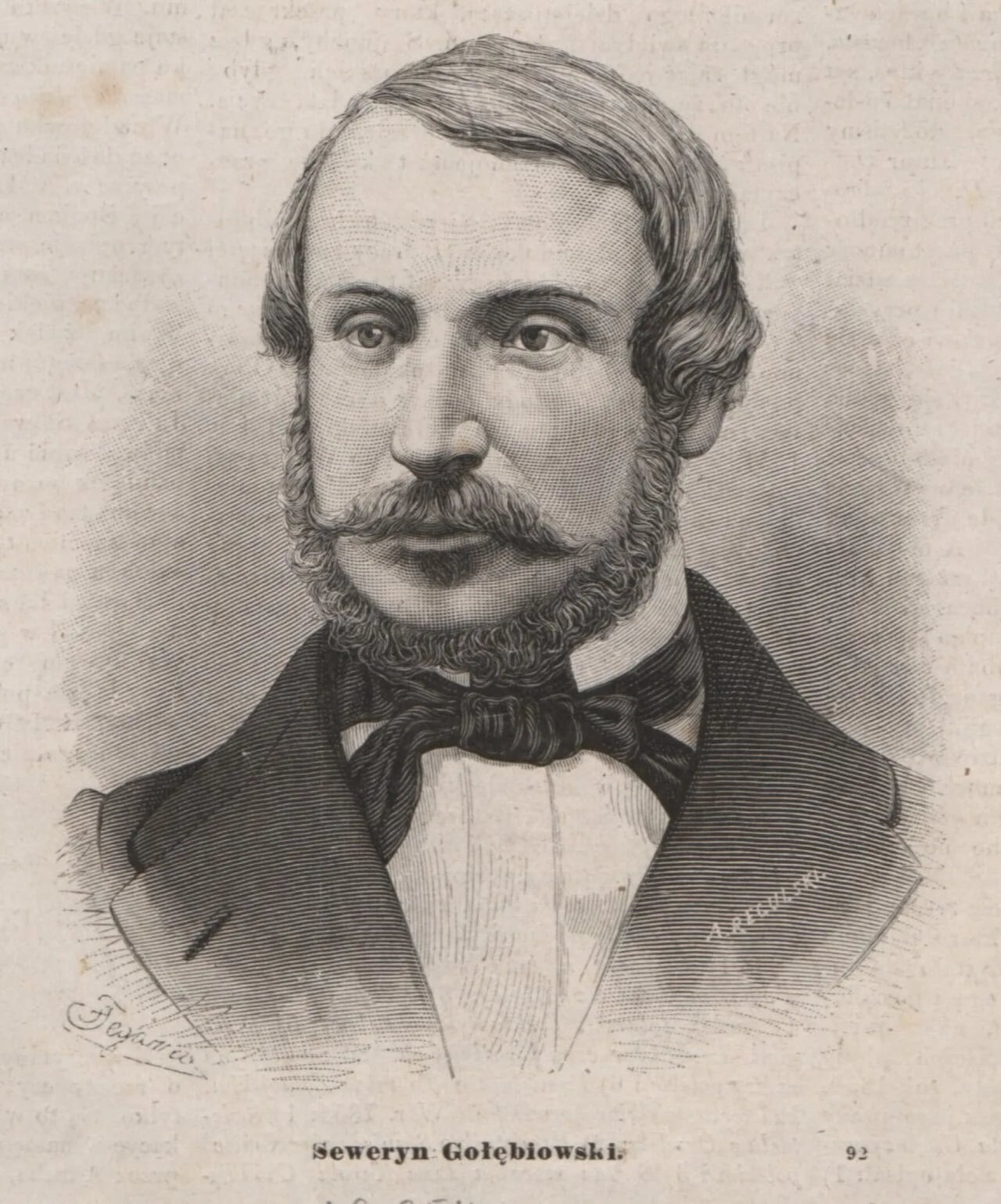 Porträt von Seweryn Gołębiowski (1820–1854) – Gedenkseite