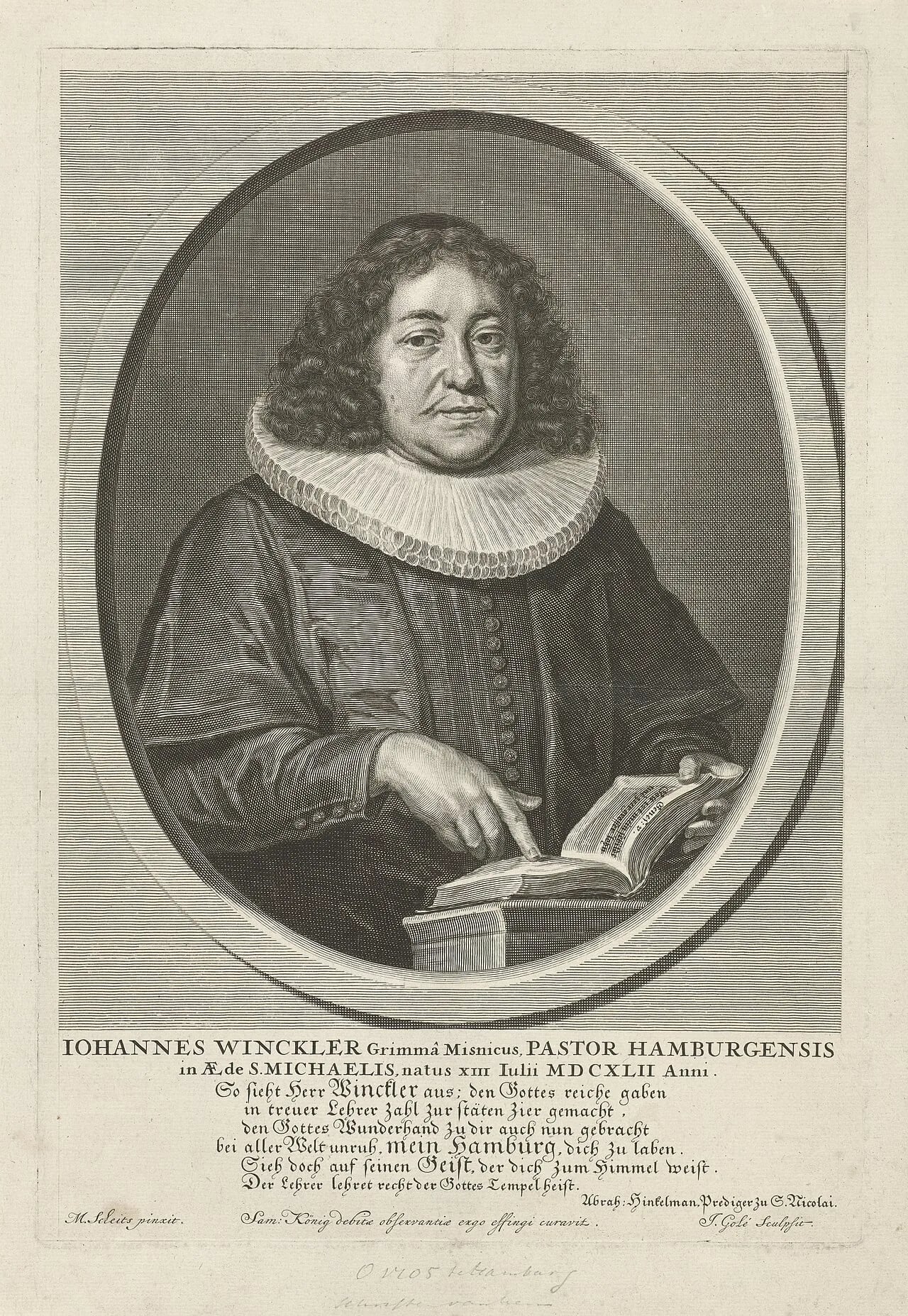 Porträt von Johann Winckler (1642–1705) – Gedenkseite