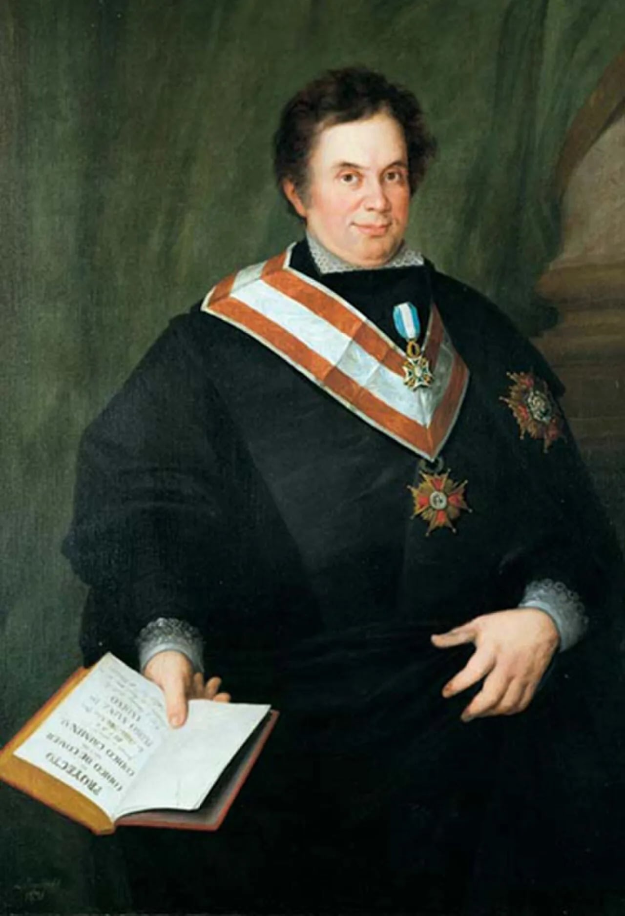 Porträt von Pedro Sainz de Andino (1786–1863) – Gedenkseite