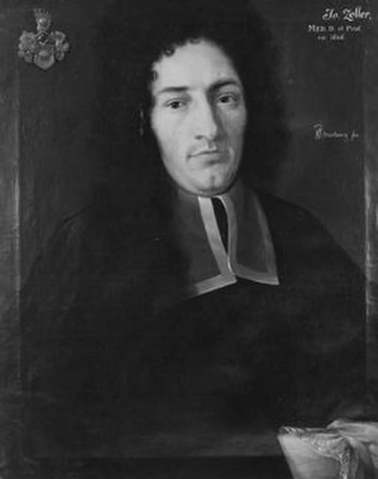 Porträt von Johann Gottfried Zeller (1656–1734) – Gedenkseite