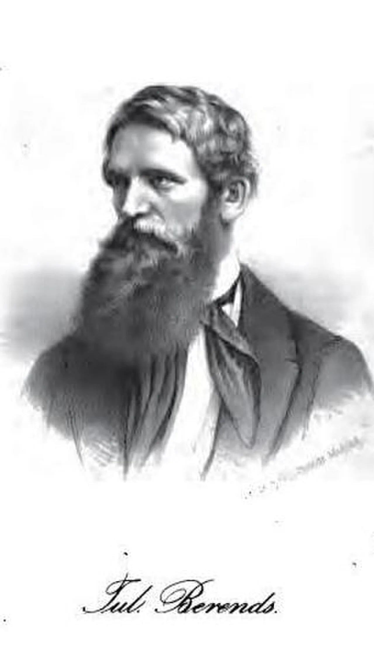 Porträt von Julius Berends (1817–1891) – Gedenkseite