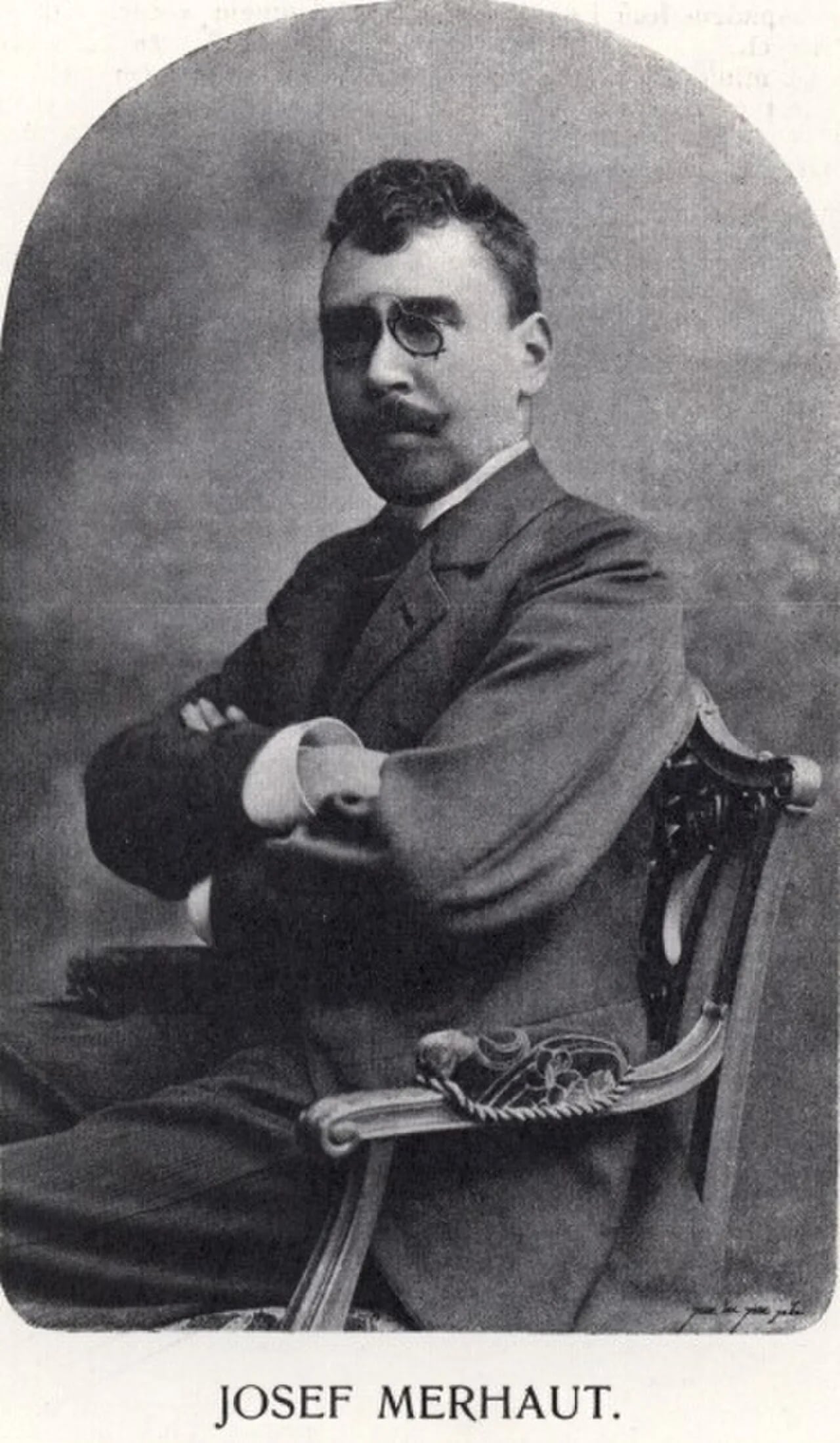 Porträt von Josef Merhaut (1863–1907) – Gedenkseite