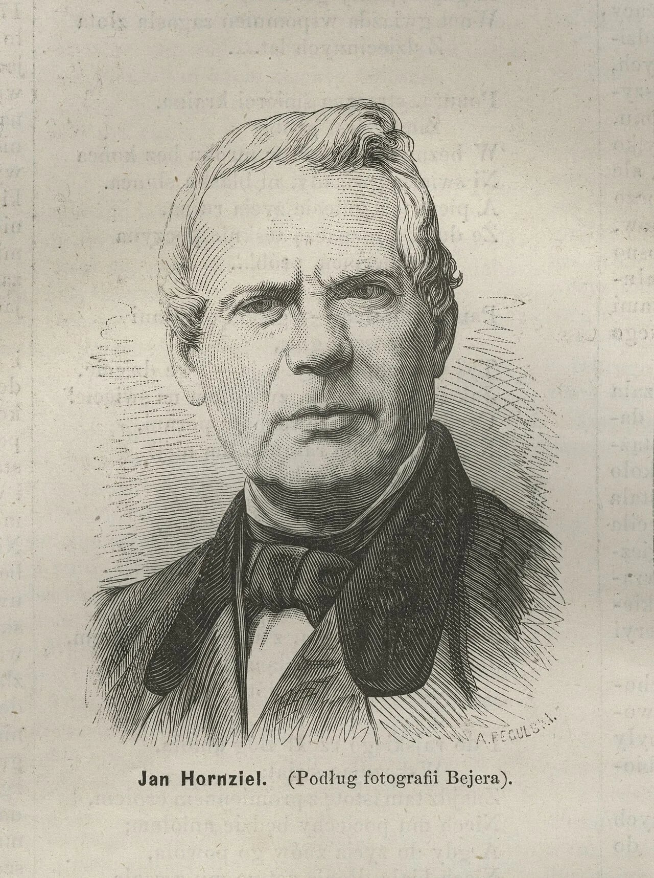 Portrait of Jan Hornziel (1812–1871) – memorial page