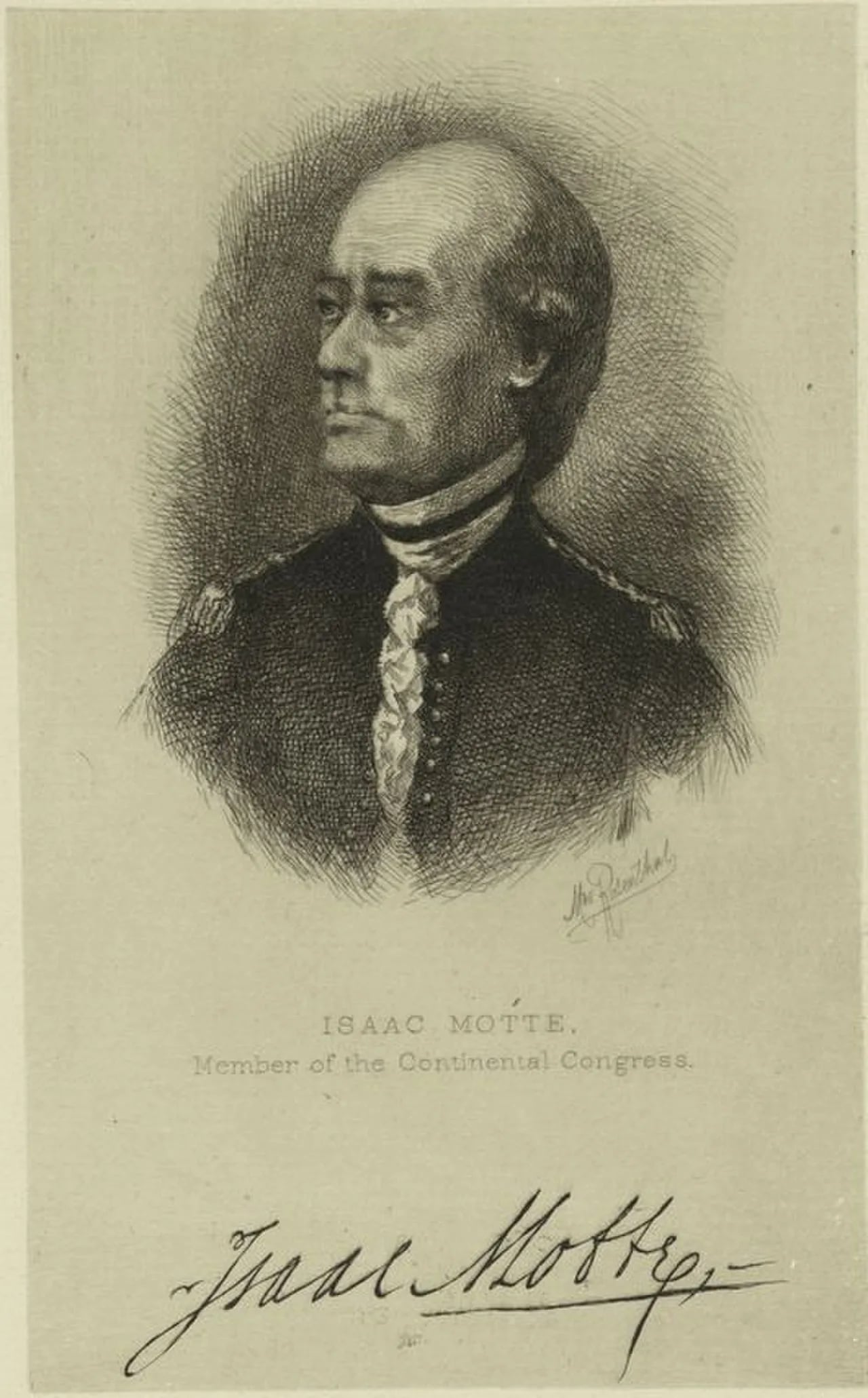 Portrait of Isaac Motte (1738–1795) – memorial page