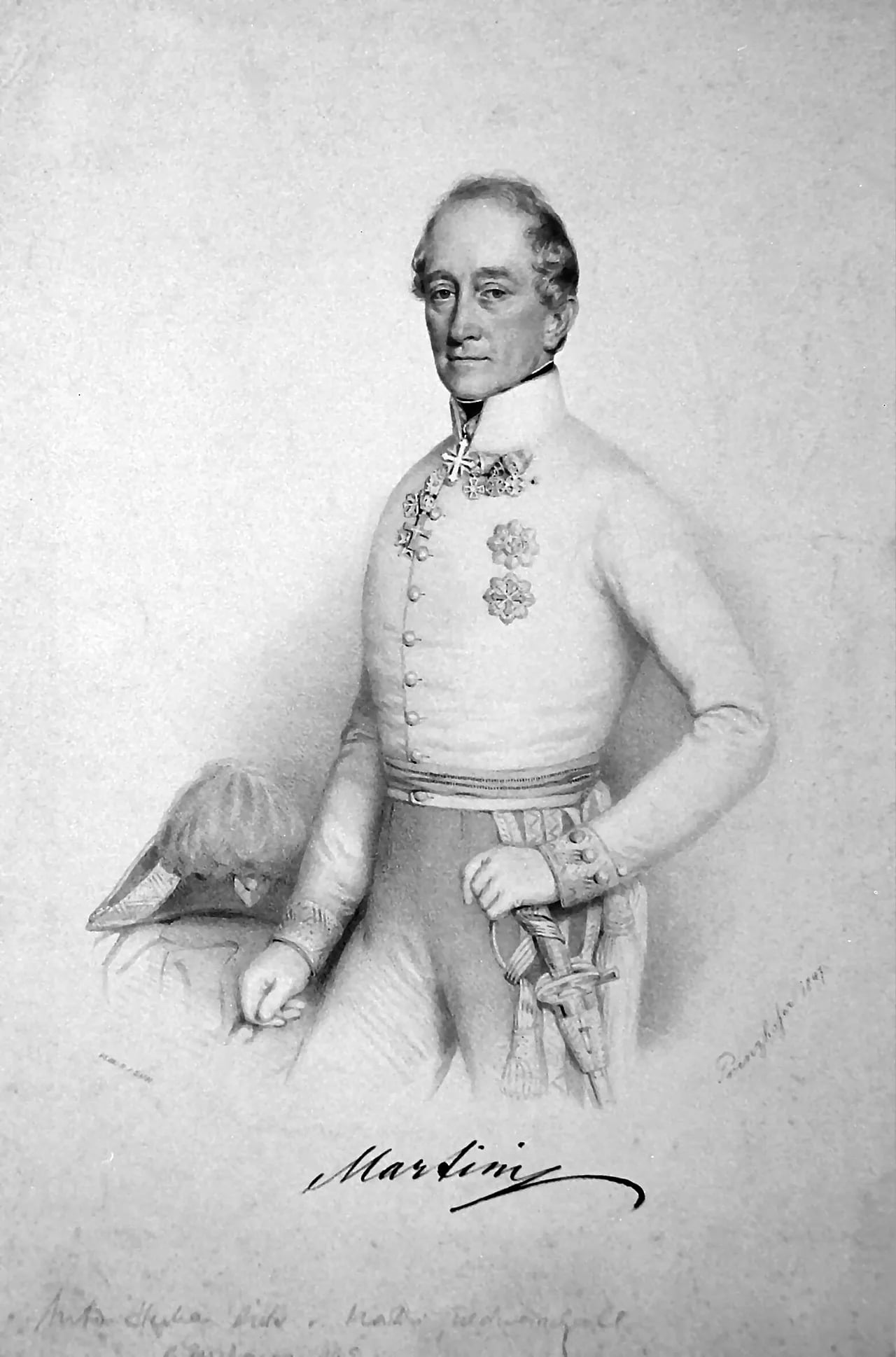 Portrait of Antonio Stefano Martini (1792–1861) – memorial page