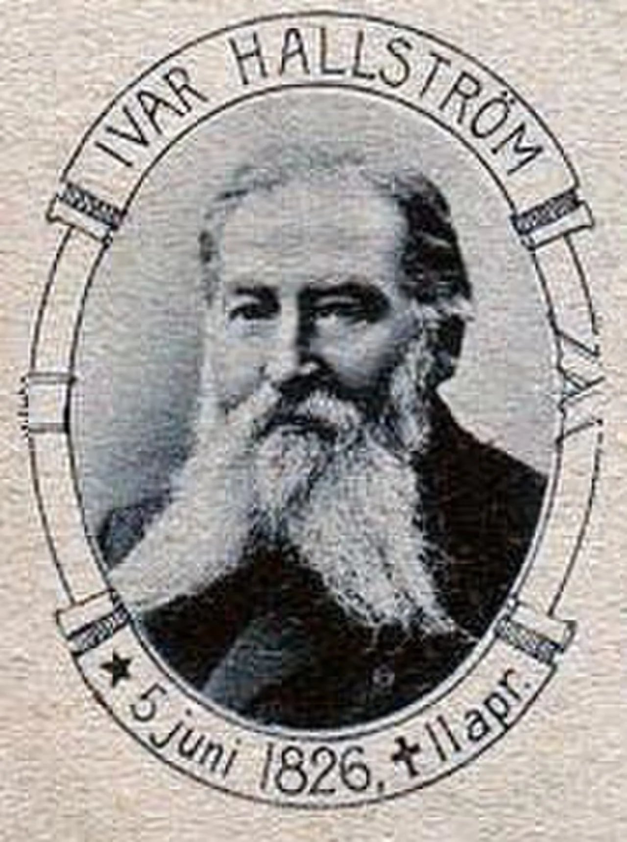 Porträt von Ivar Hallström (1826–1901) – Gedenkseite