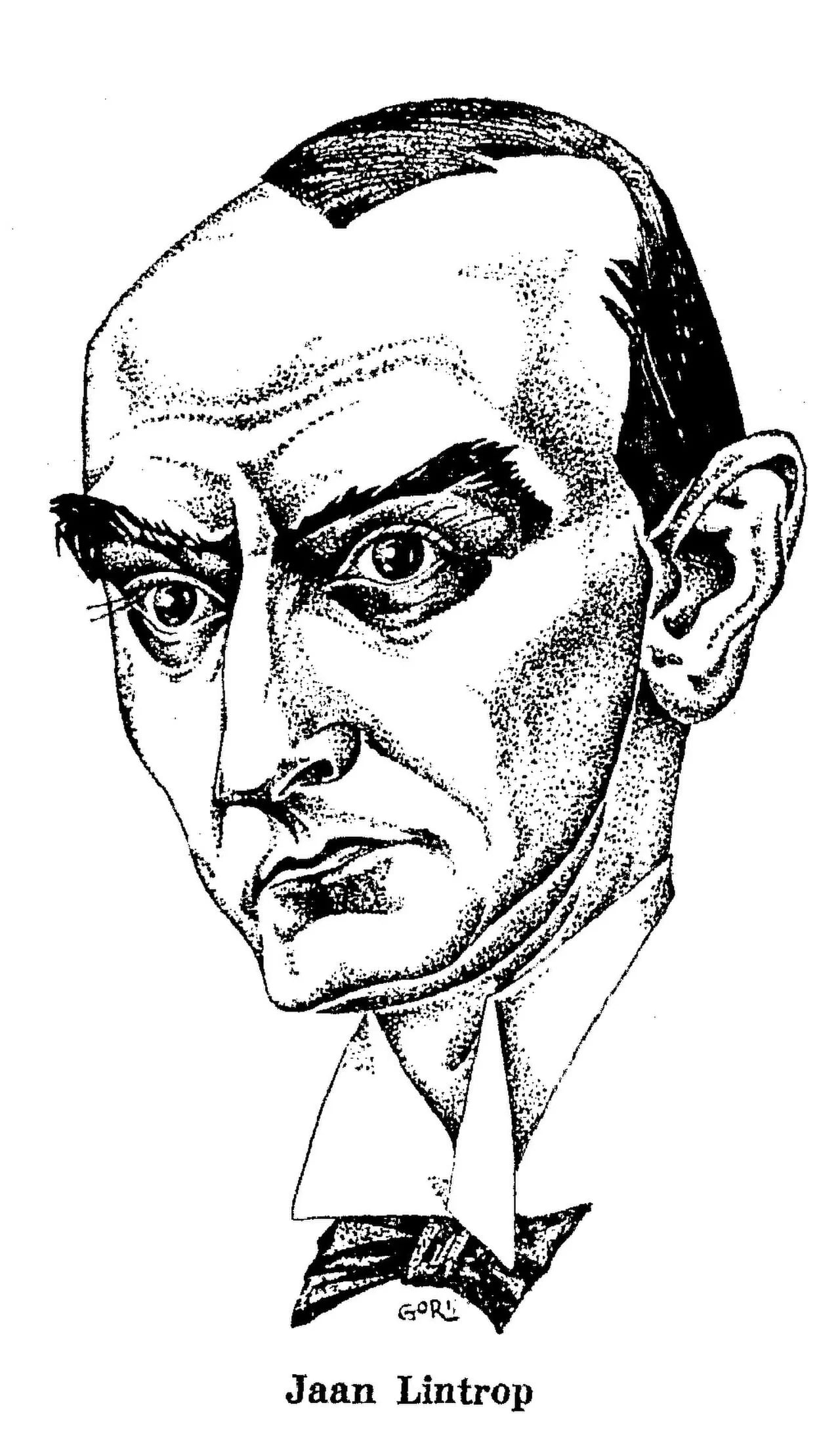 Porträt von Jaan Lintrop (1885–1962) – Gedenkseite