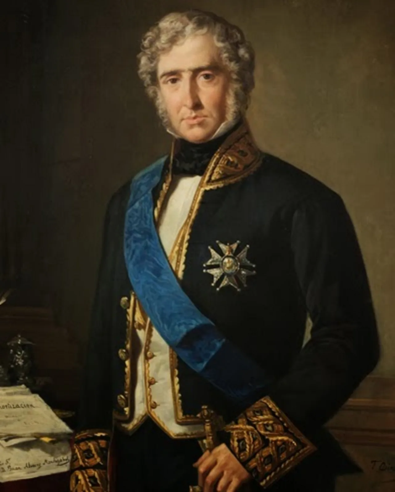 Porträt von Juan Álvarez Mendizábal (1790–1853) – Gedenkseite