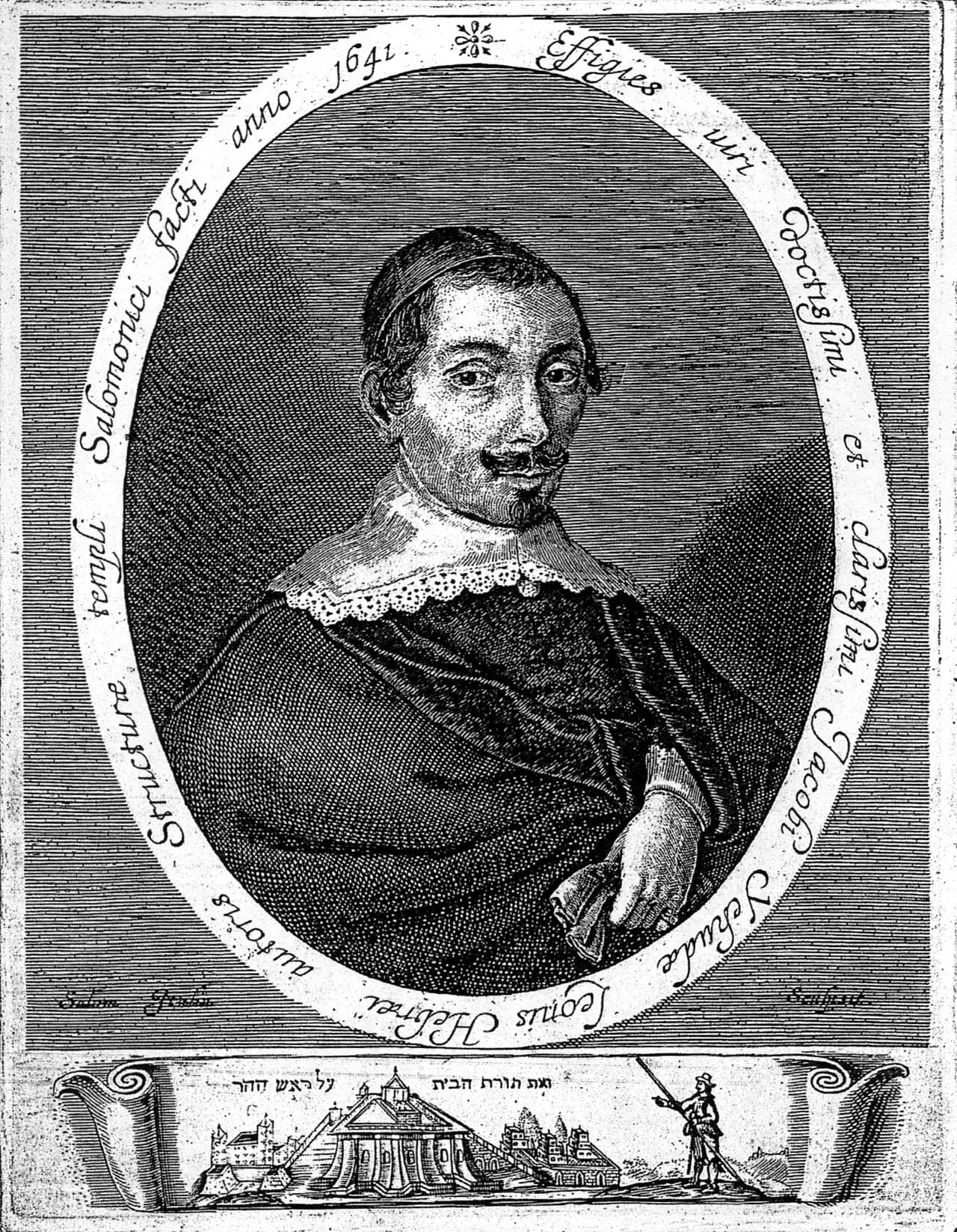Porträt von Jacob Judah Leon (1602–1675) – Gedenkseite