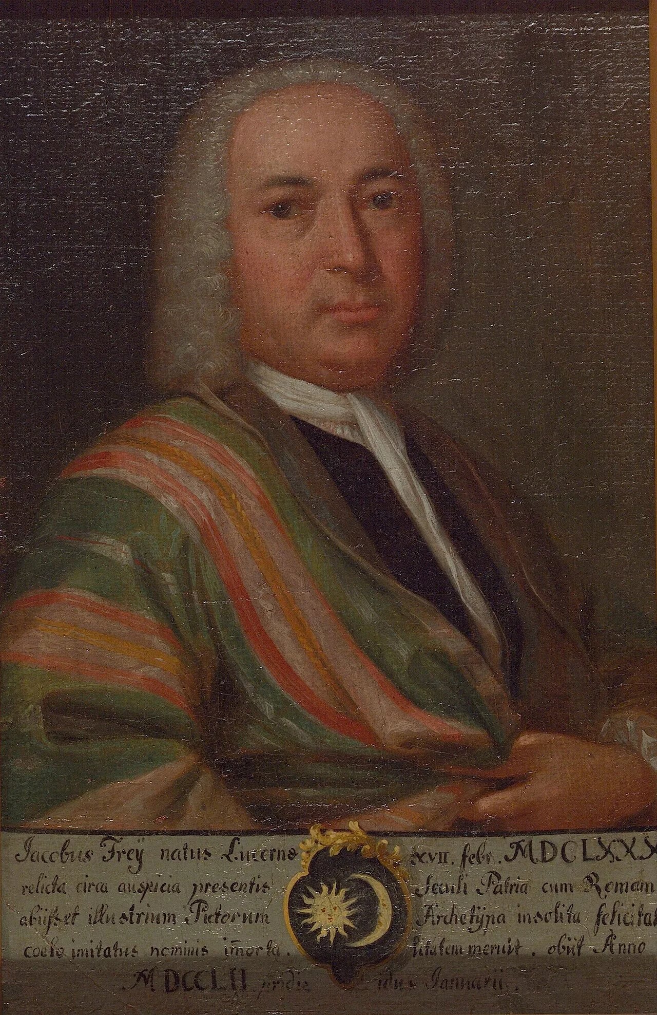 Porträt von Jakob Frey (1681–1752) – Gedenkseite