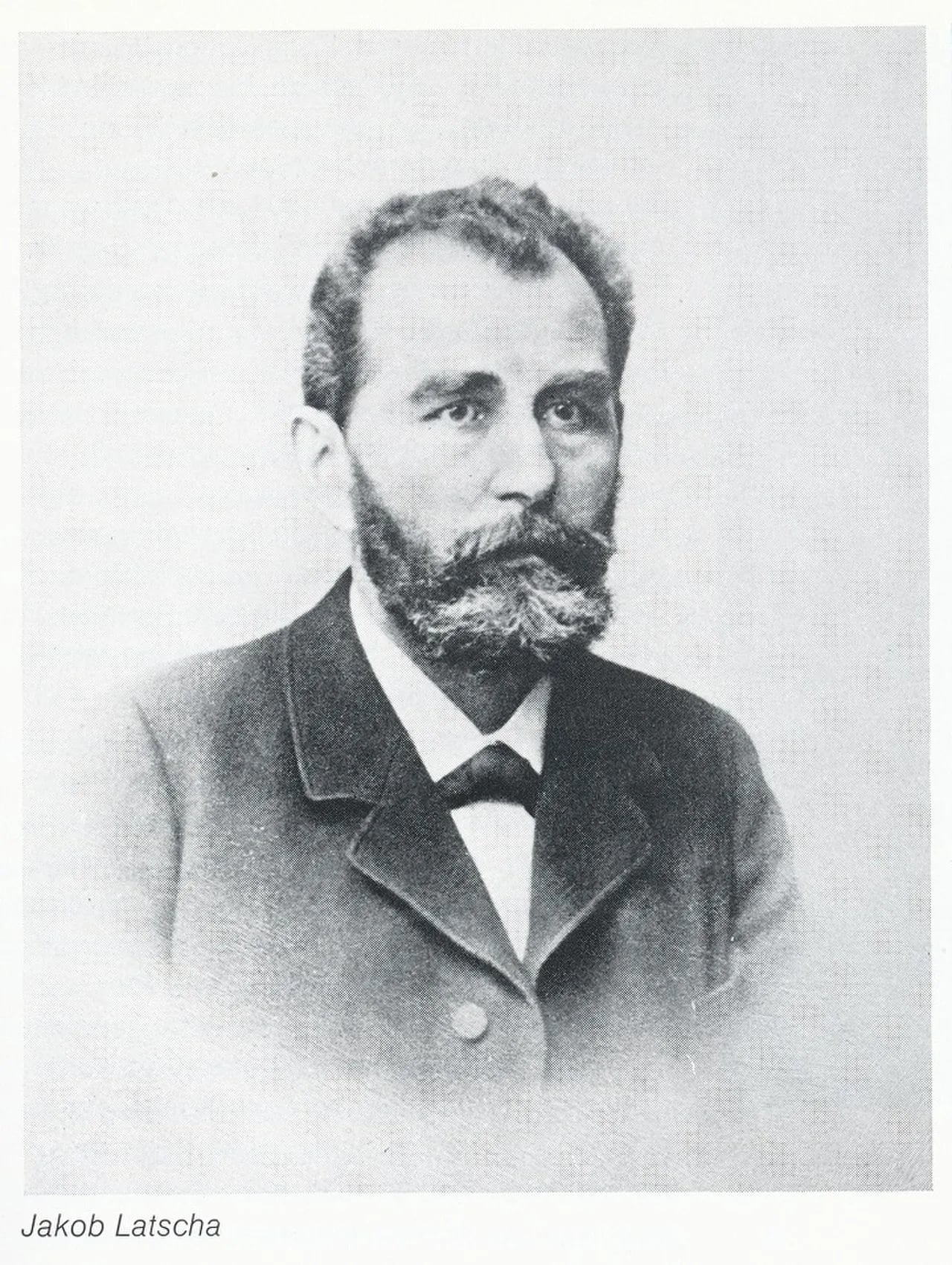 Porträt von Jakob Latscha (1849–1912) – Gedenkseite