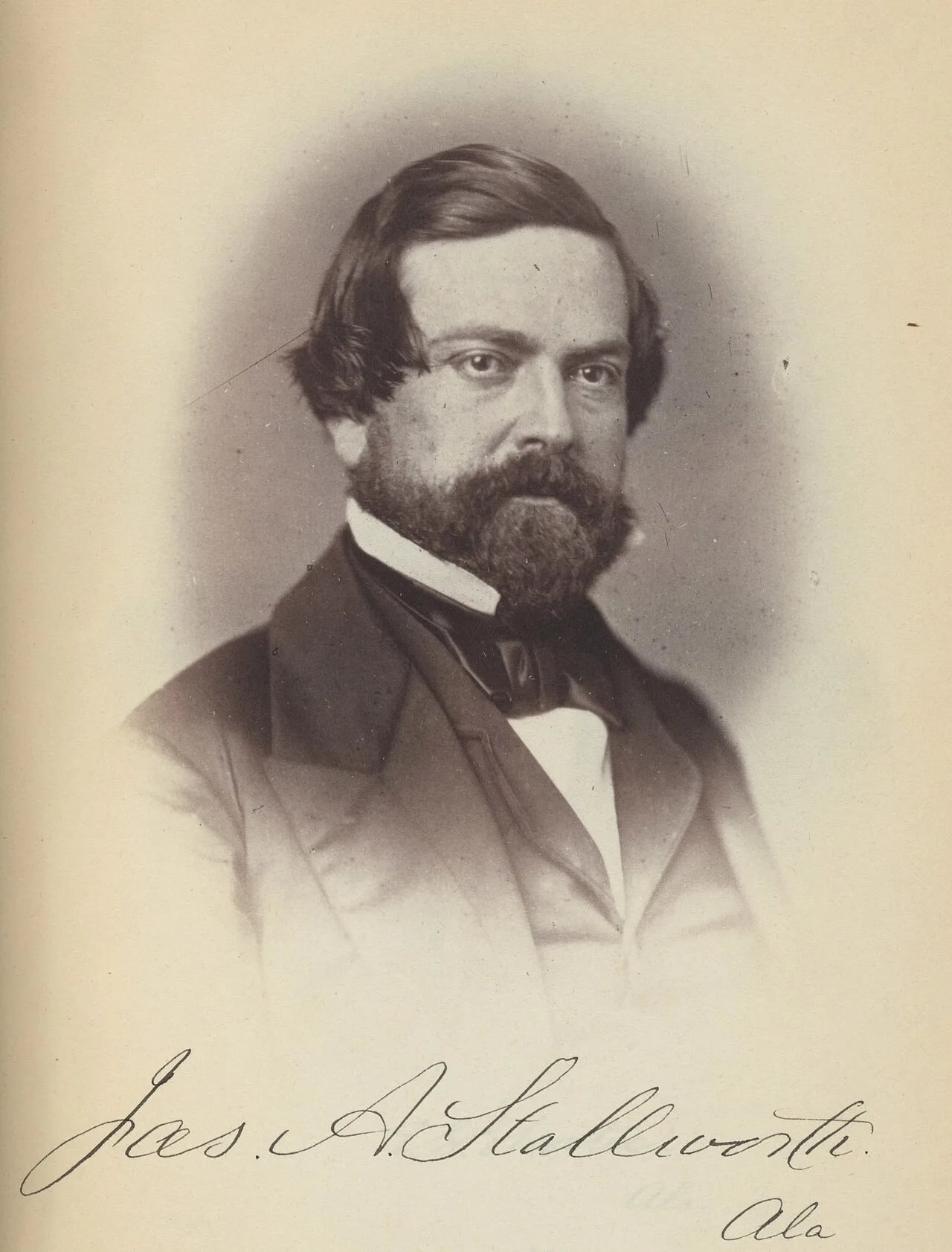 Portrait of James Adams Stallworth (1822–1861) – memorial page